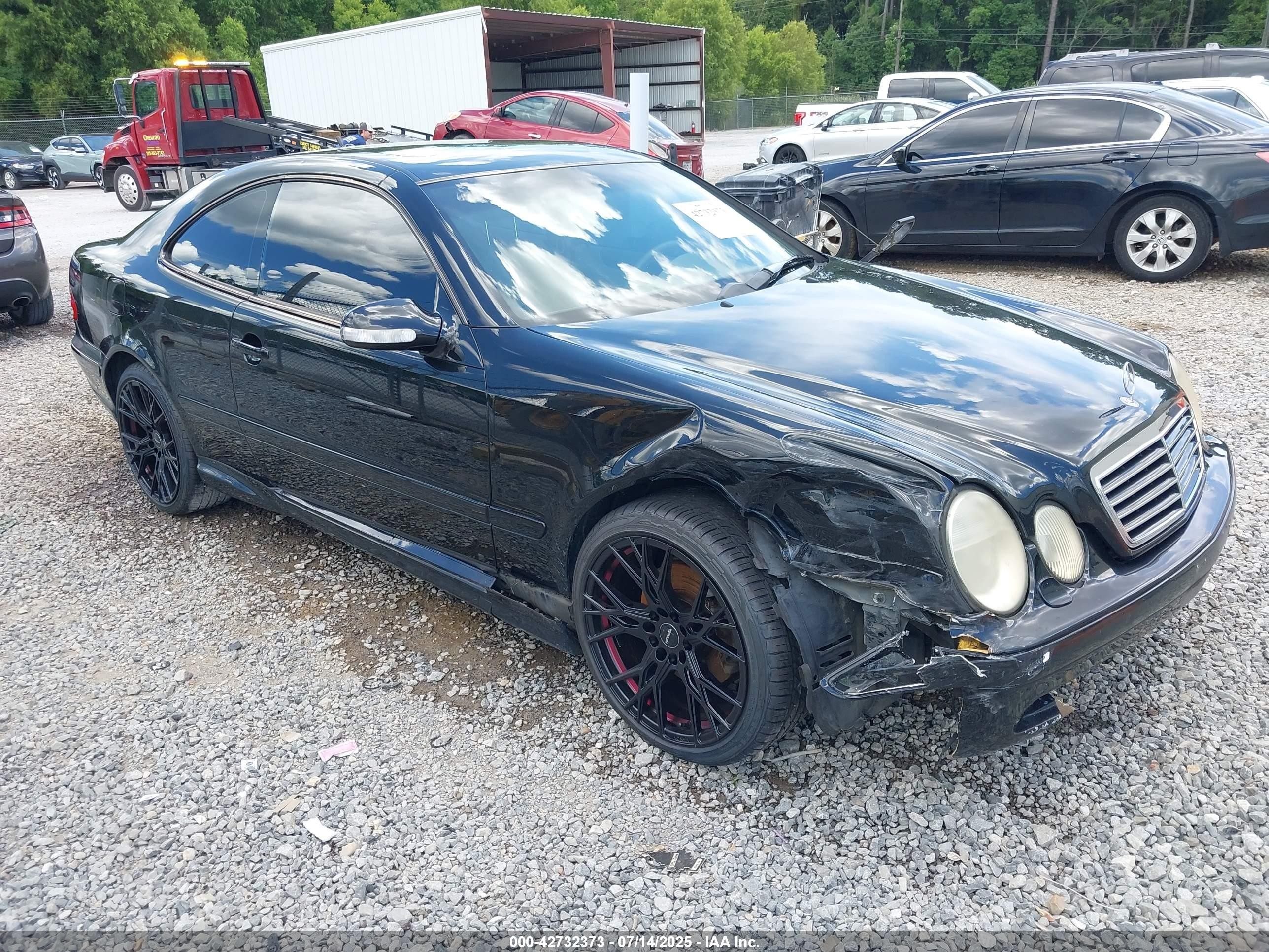 2002 Mercedes-benz Clk 430   Черный vin: WDBLJ70G32T110122