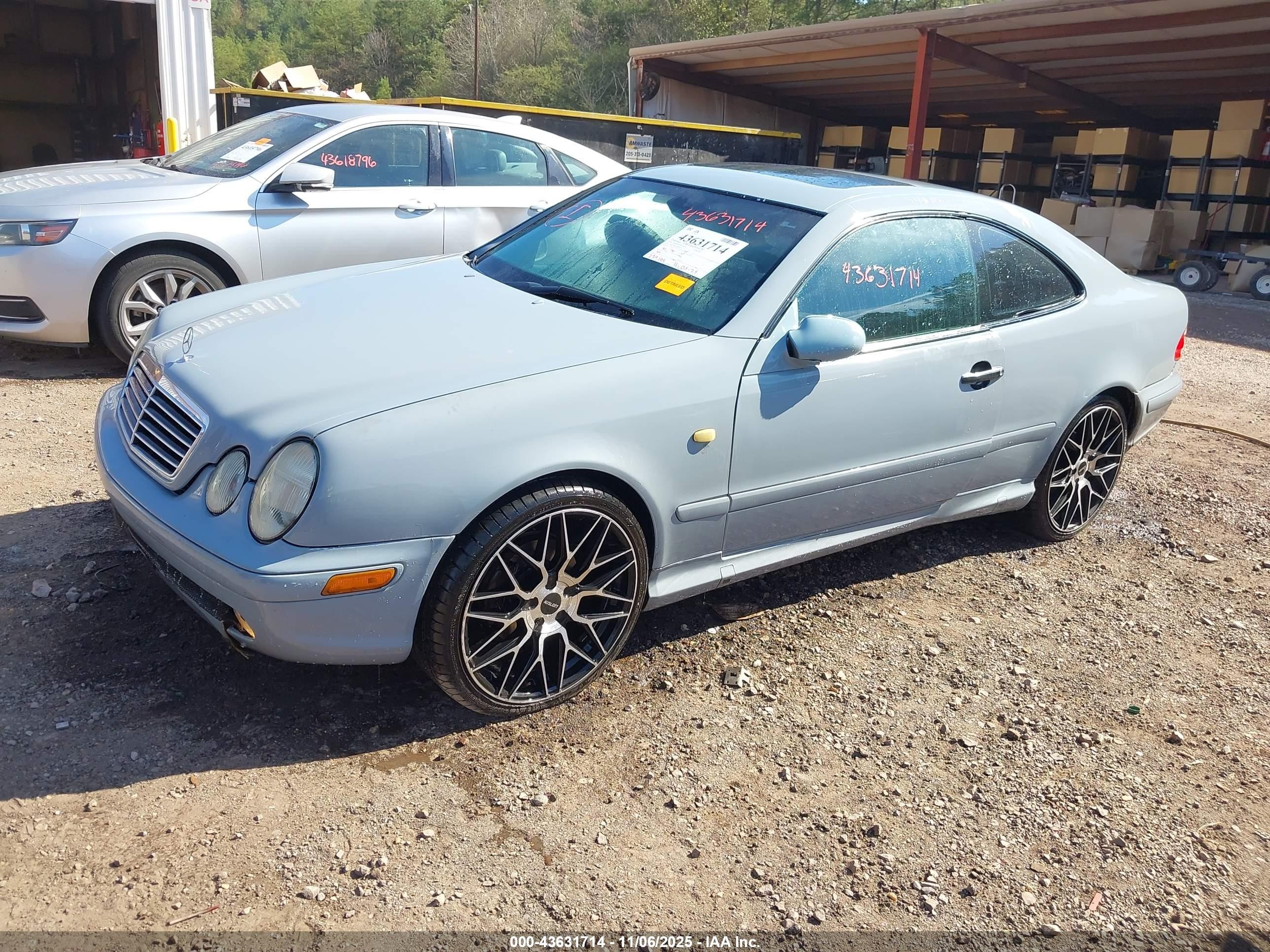 1999 Mercedes-benz Clk 430   Blue vin: WDBLJ70G3XF087429