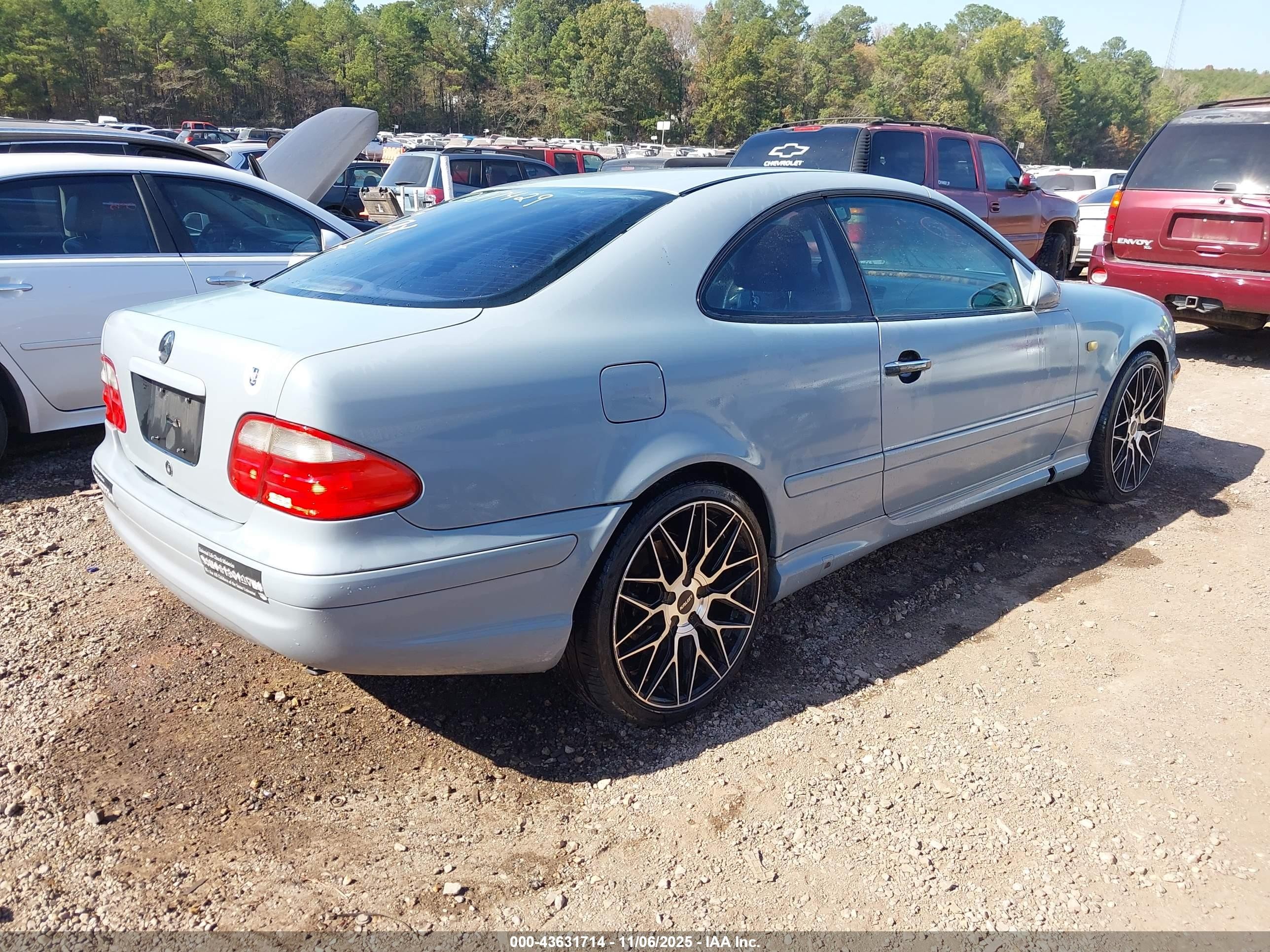 1999 Mercedes-benz Clk 430   Blue vin: WDBLJ70G3XF087429