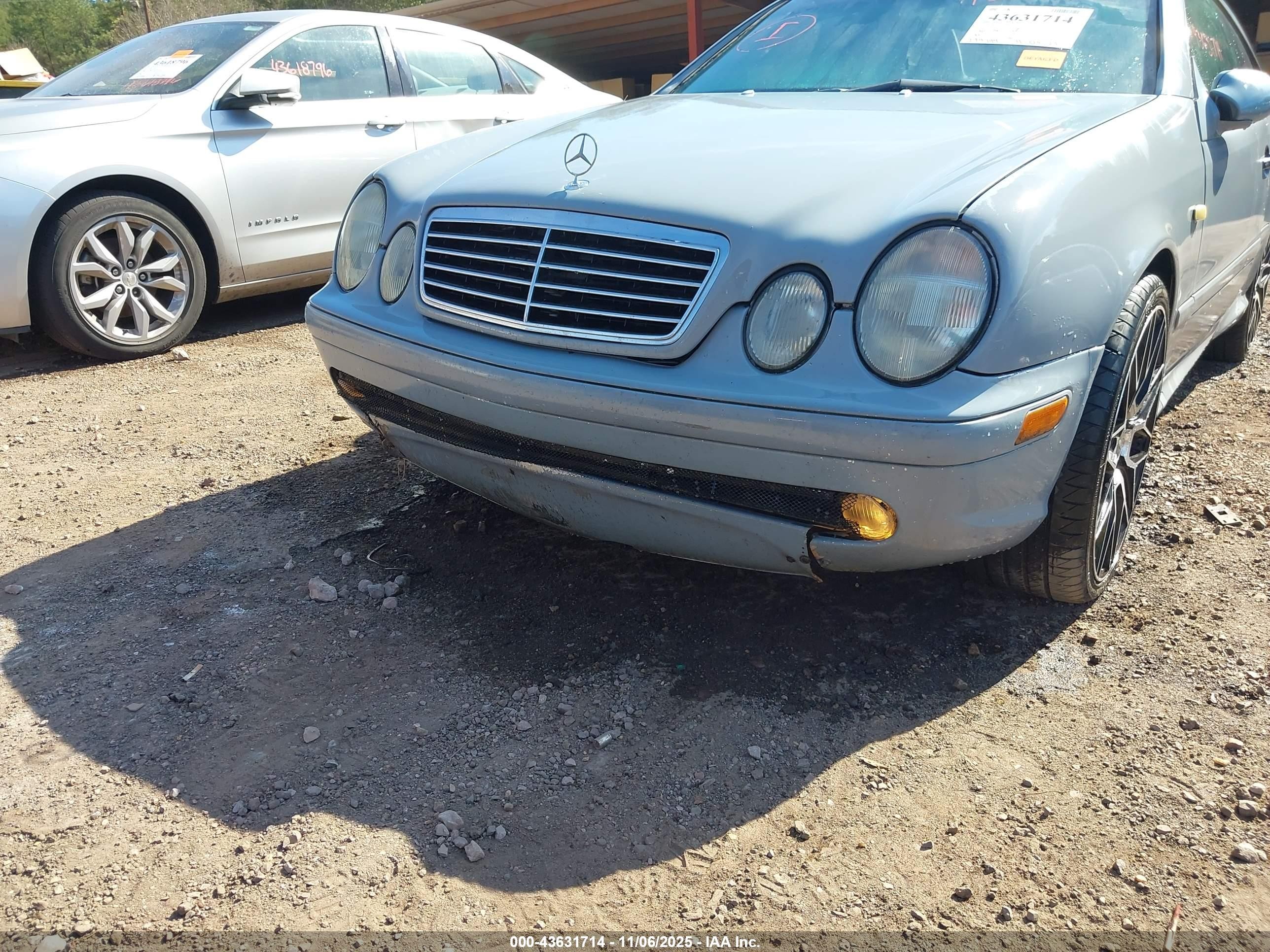 1999 Mercedes-benz Clk 430   Blue vin: WDBLJ70G3XF087429