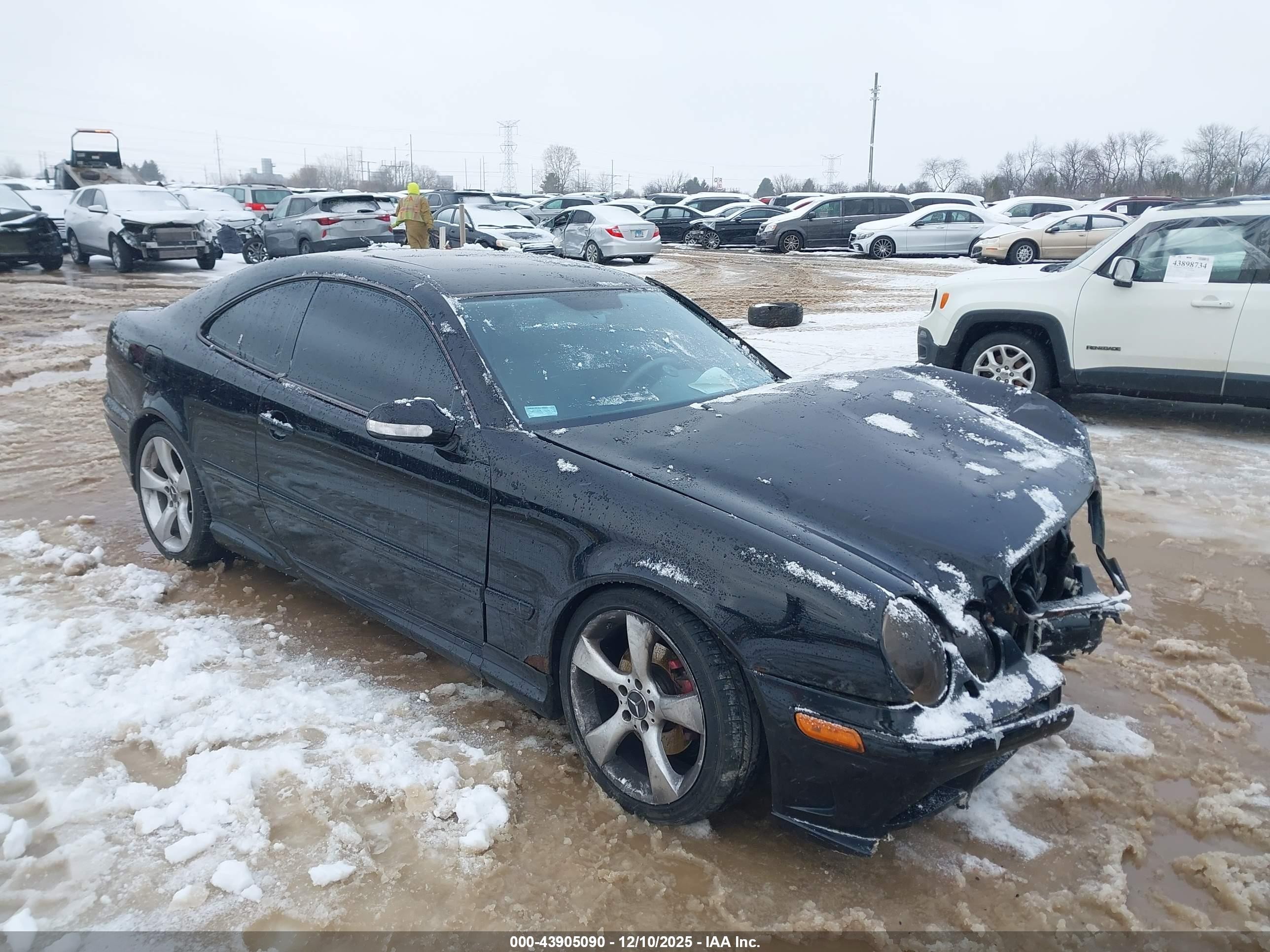 2002 Mercedes-benz Clk 430   Черный vin: WDBLJ70G52F201746