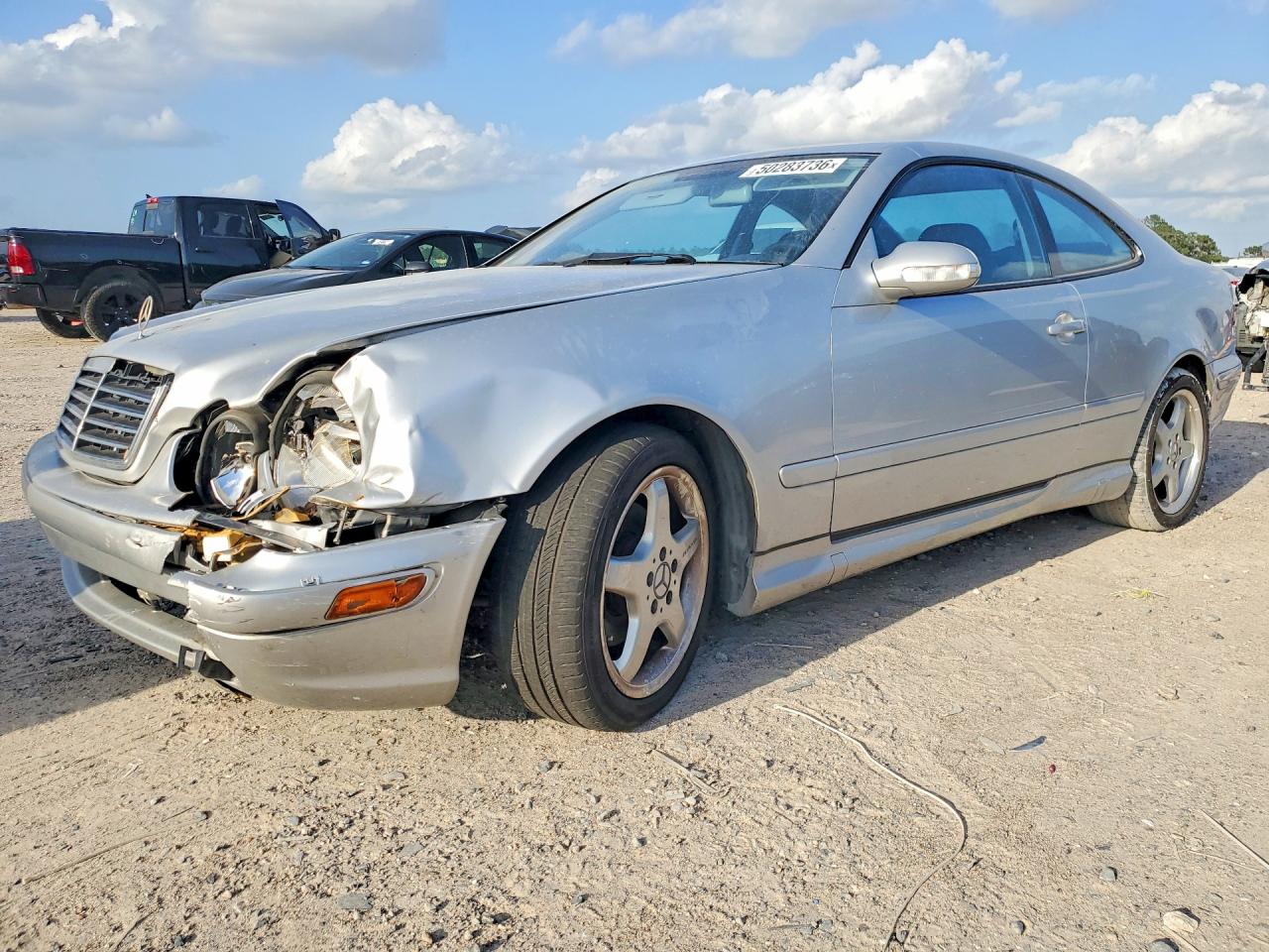 2002 Mercedes-benz Clk 430 Silver vin: WDBLJ70G52T094750
