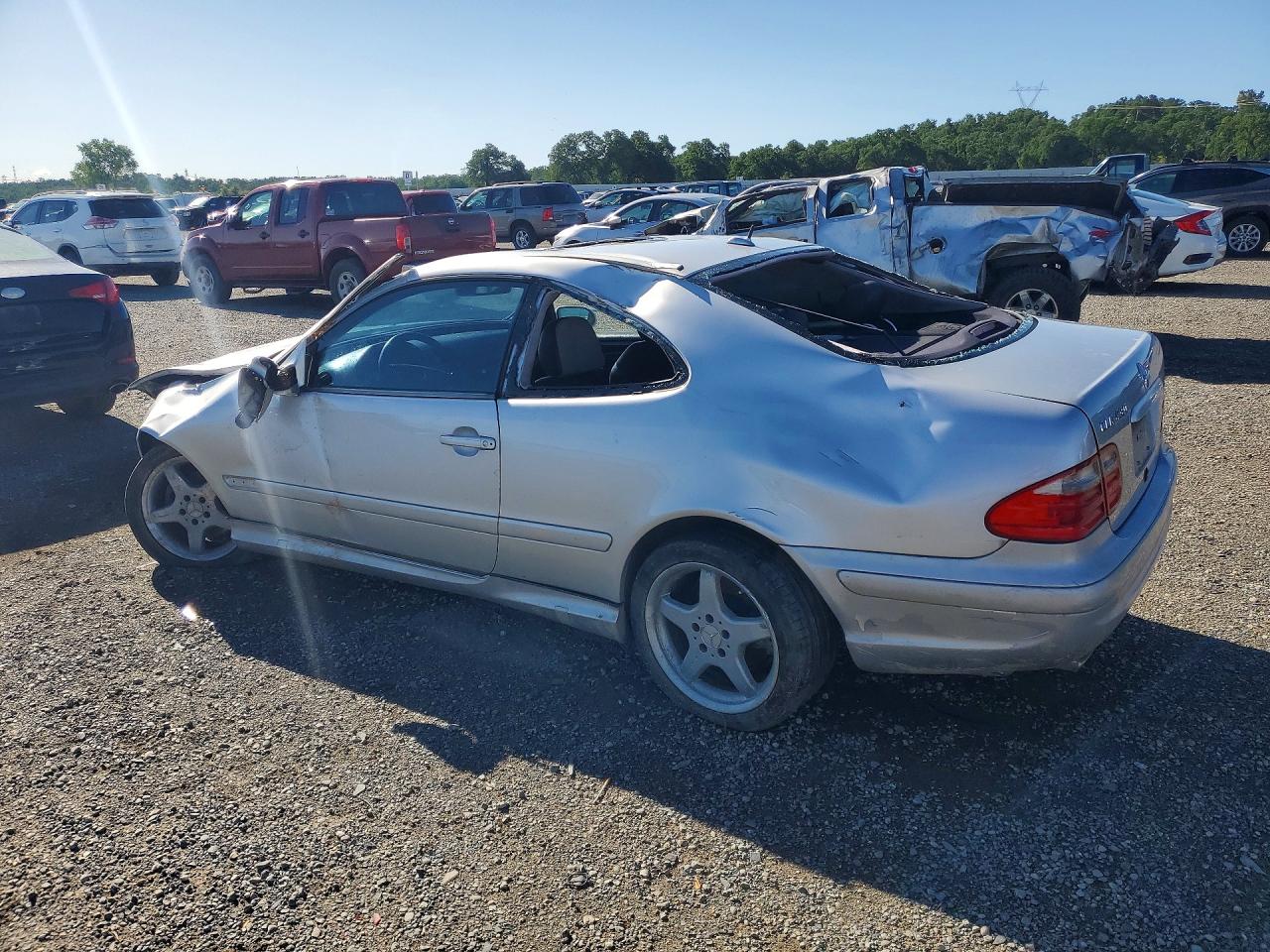 2002 Mercedes-benz Clk 430 Silver vin: WDBLJ70G52T108694