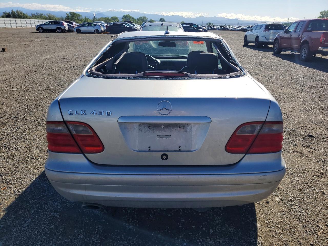 2002 Mercedes-benz Clk 430 Silver vin: WDBLJ70G52T108694