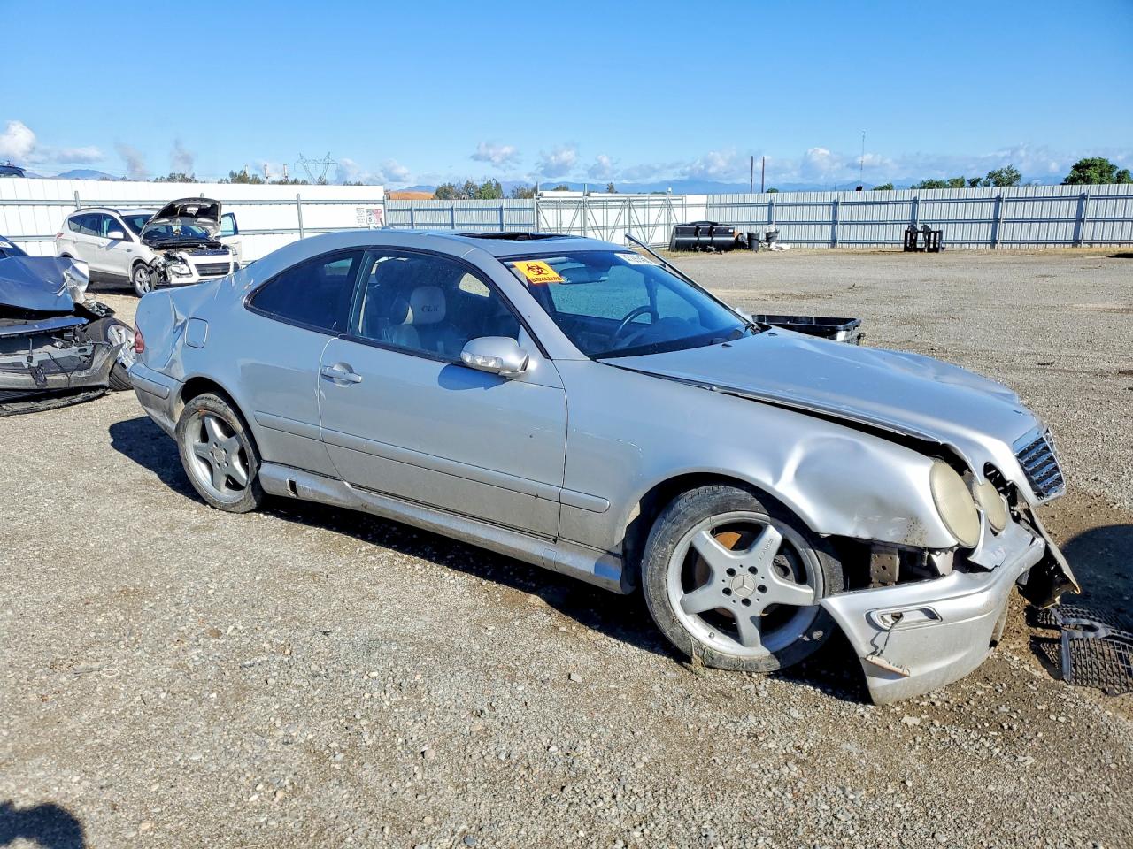 2002 Mercedes-benz Clk 430 Silver vin: WDBLJ70G52T108694