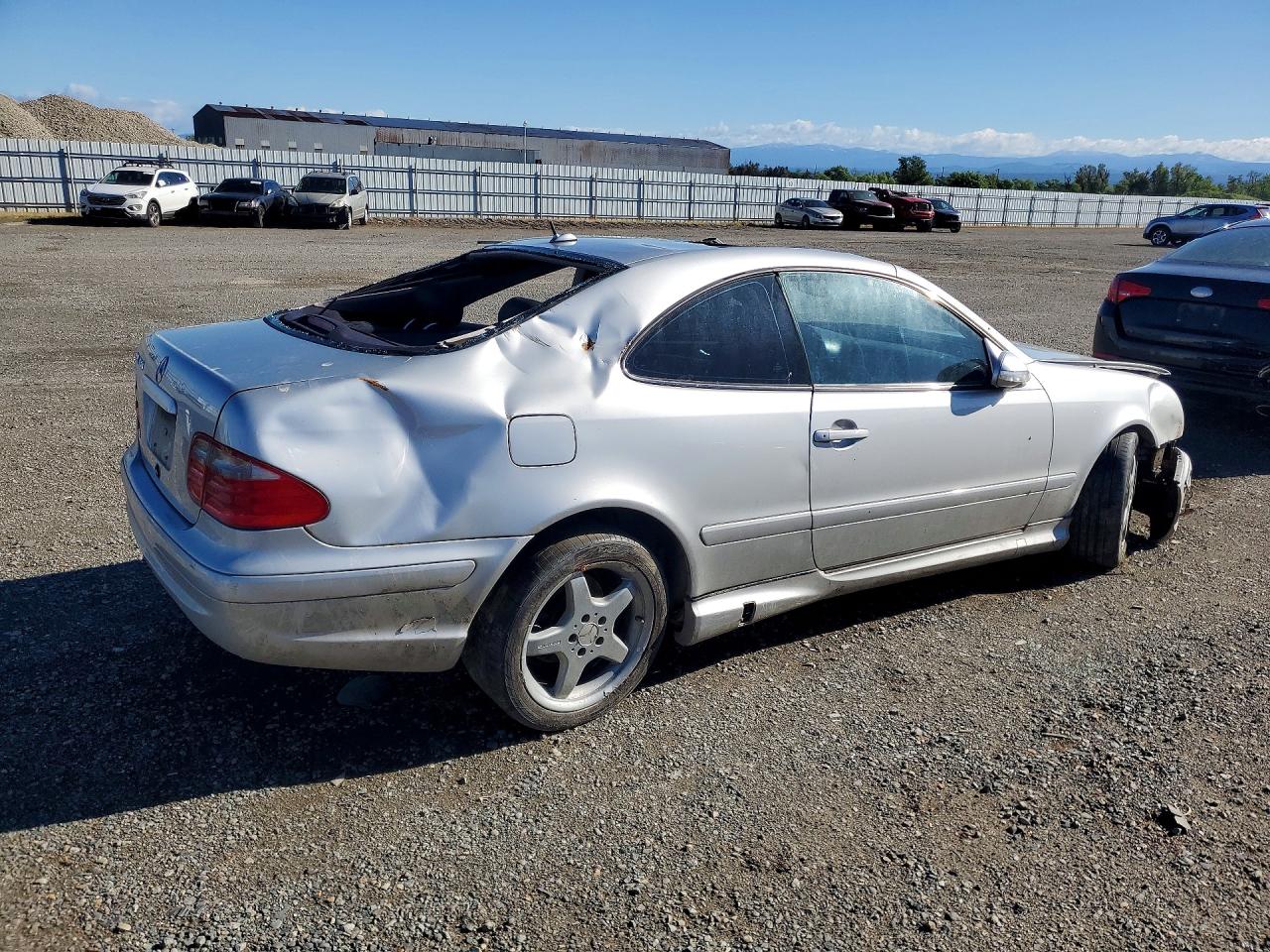 2002 Mercedes-benz Clk 430 Silver vin: WDBLJ70G52T108694