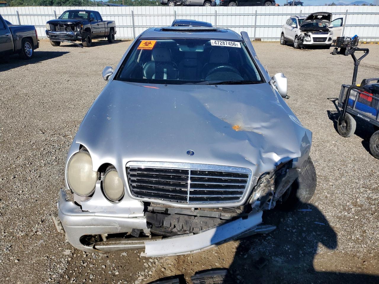 2002 Mercedes-benz Clk 430 Silver vin: WDBLJ70G52T108694
