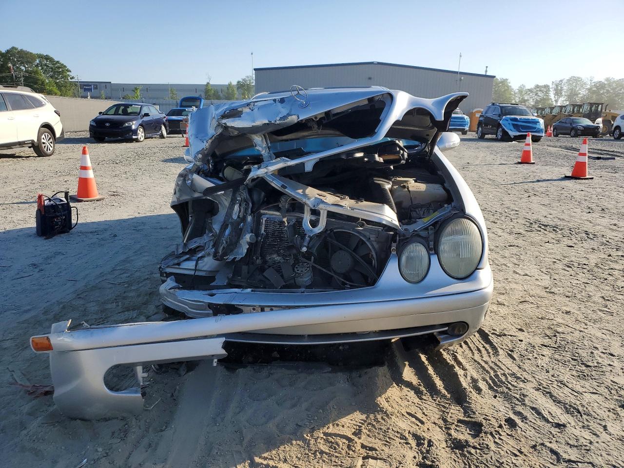 2001 Mercedes-benz Clk 430 Silver vin: WDBLJ70G61F175379