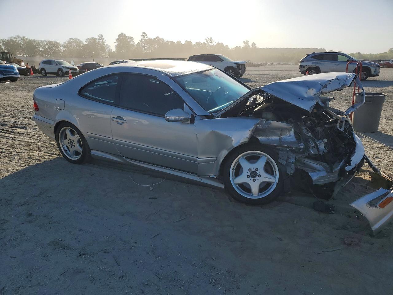 2001 Mercedes-benz Clk 430 Silver vin: WDBLJ70G61F175379