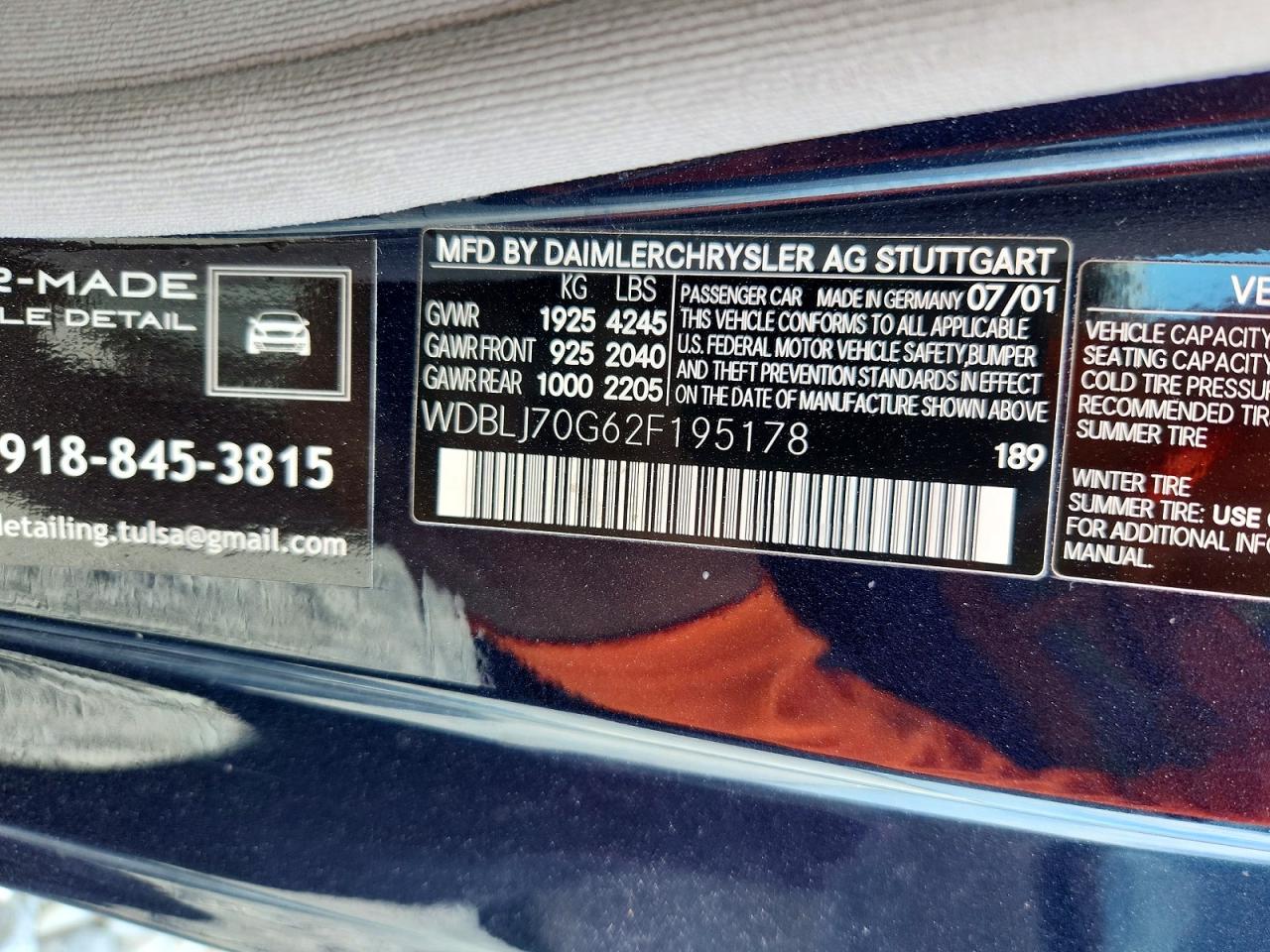 2002 Mercedes-benz Clk 430 Blue vin: WDBLJ70G62F195178