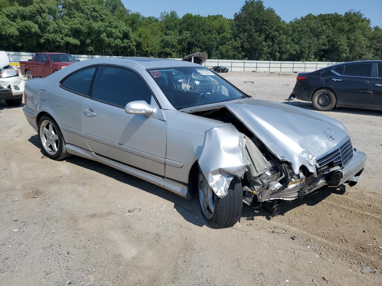2002 Mercedes-benz Clk 430 Silver vin: WDBLJ70G62T107067