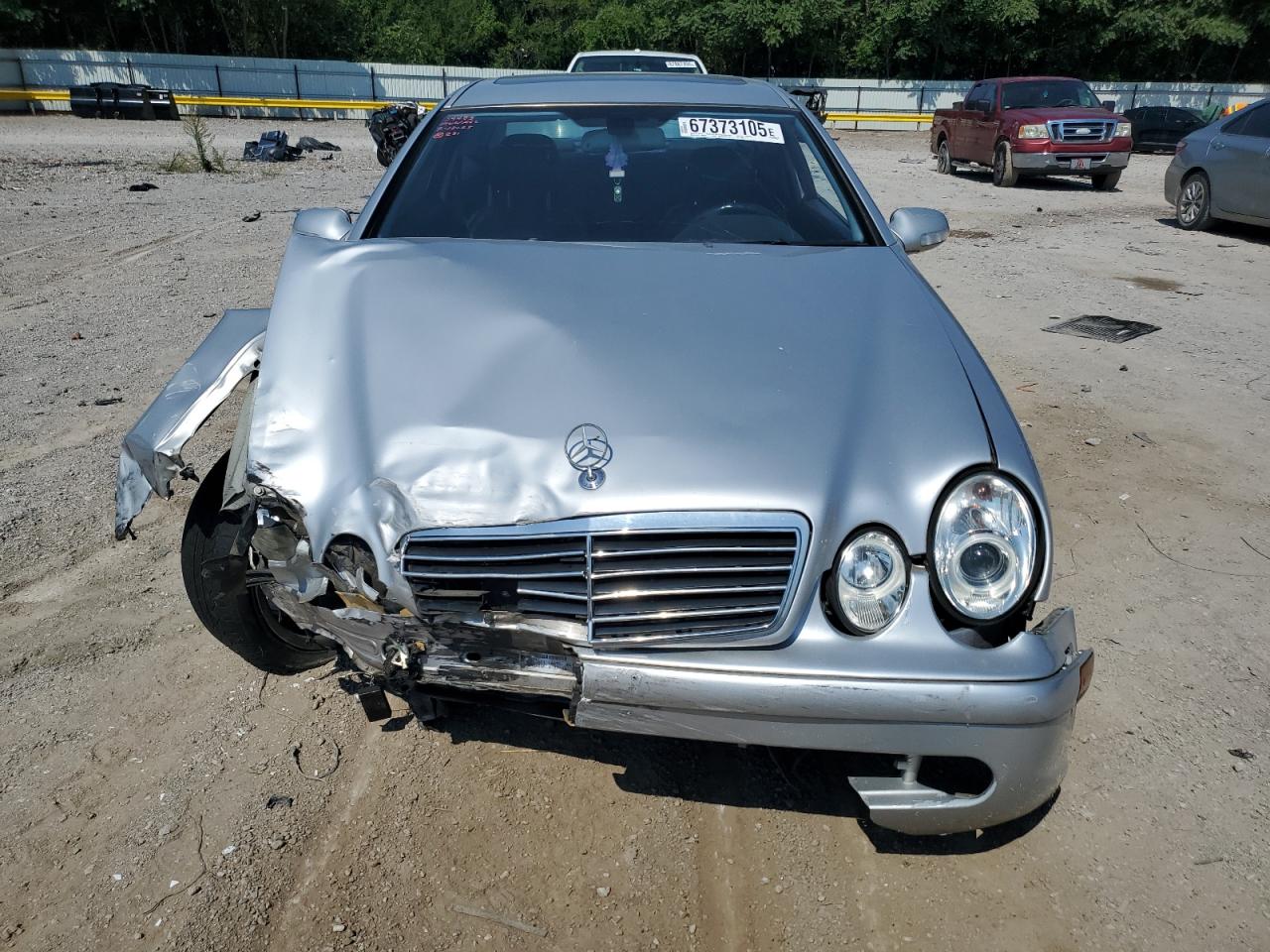 2002 Mercedes-benz Clk 430 Silver vin: WDBLJ70G62T107067