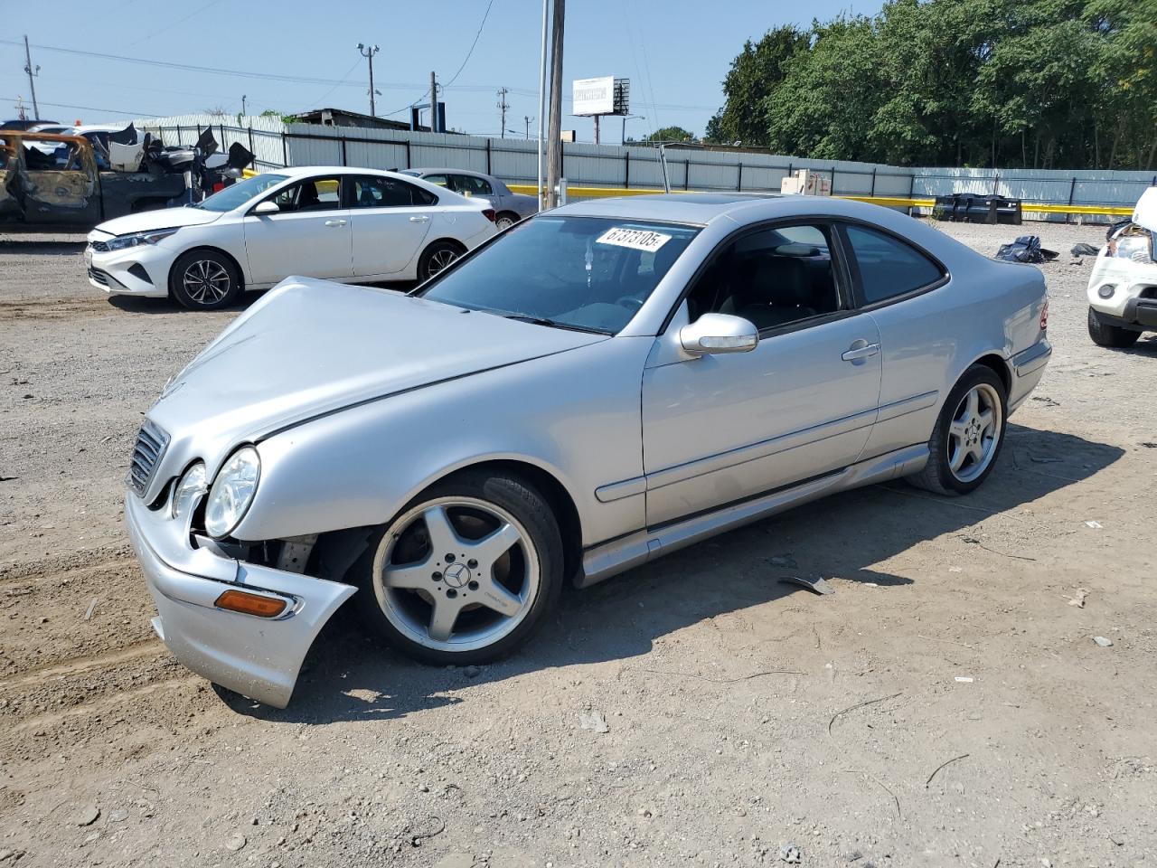 2002 Mercedes-benz Clk 430 Silver vin: WDBLJ70G62T107067