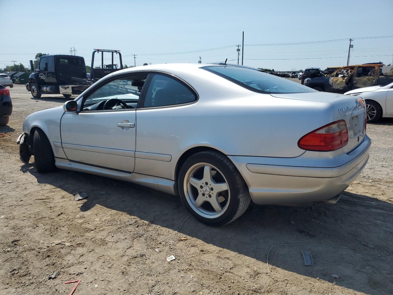 2002 Mercedes-benz Clk 430 Silver vin: WDBLJ70G62T107067
