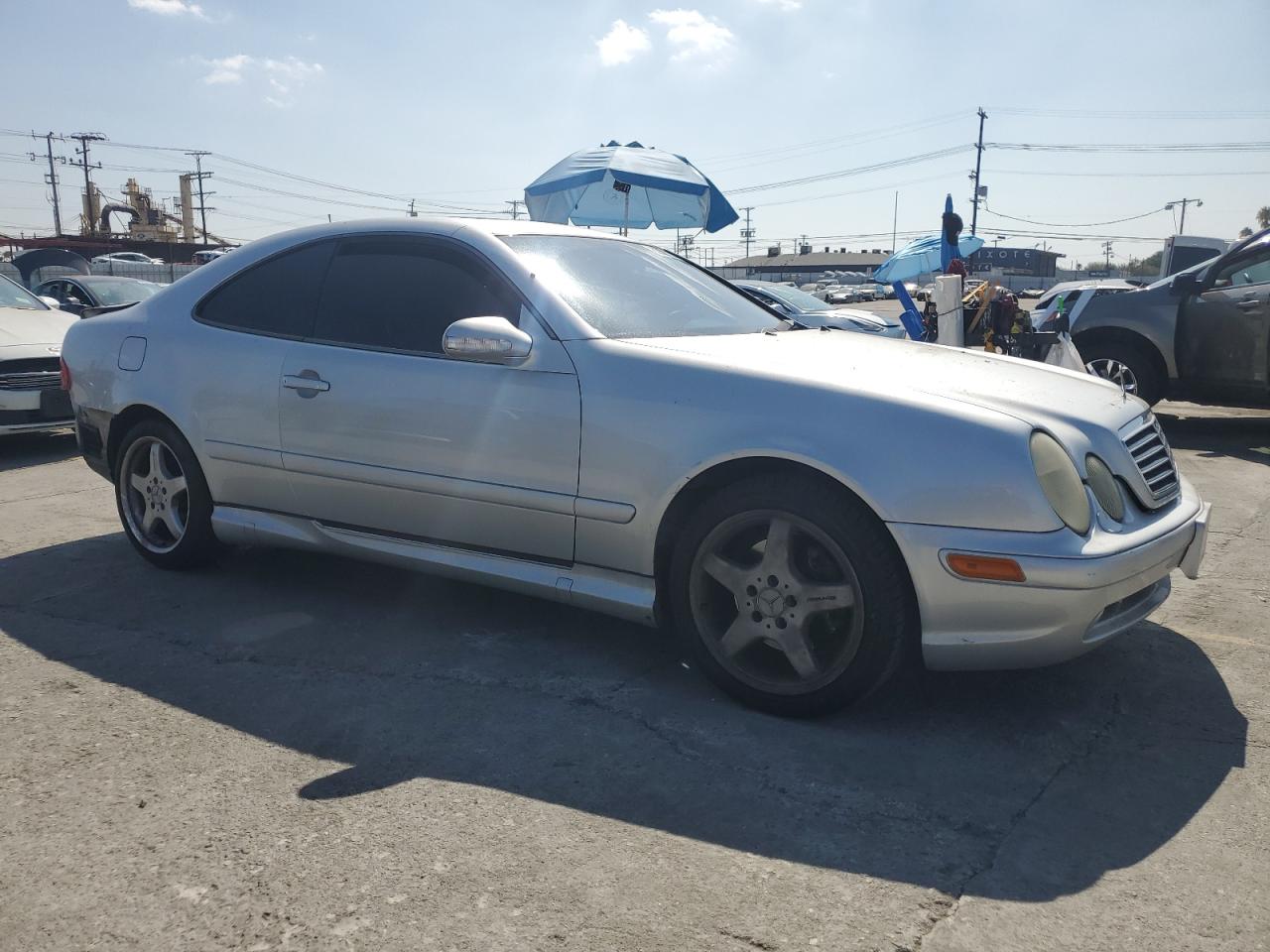 2002 Mercedes-benz Clk 430 Silver vin: WDBLJ70G72F193584