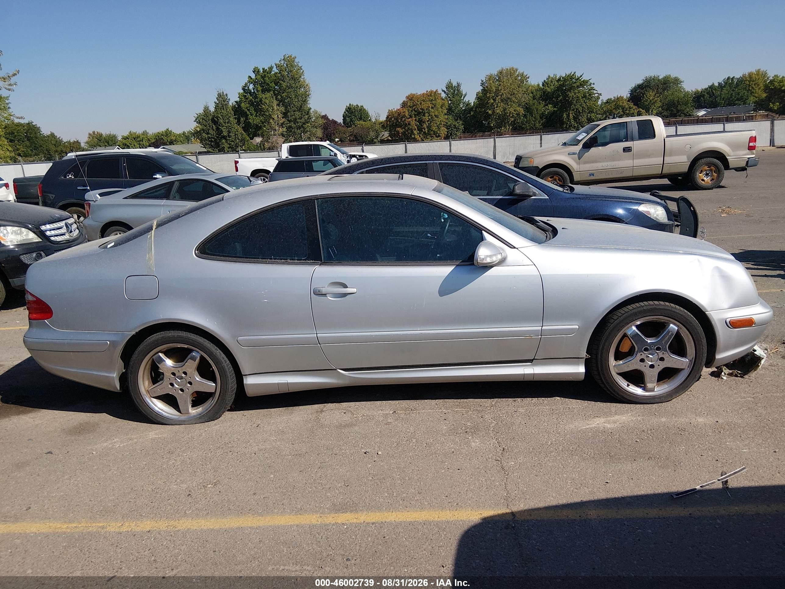 2002 Mercedes-benz Clk 430   Silver vin: WDBLJ70G72F194699
