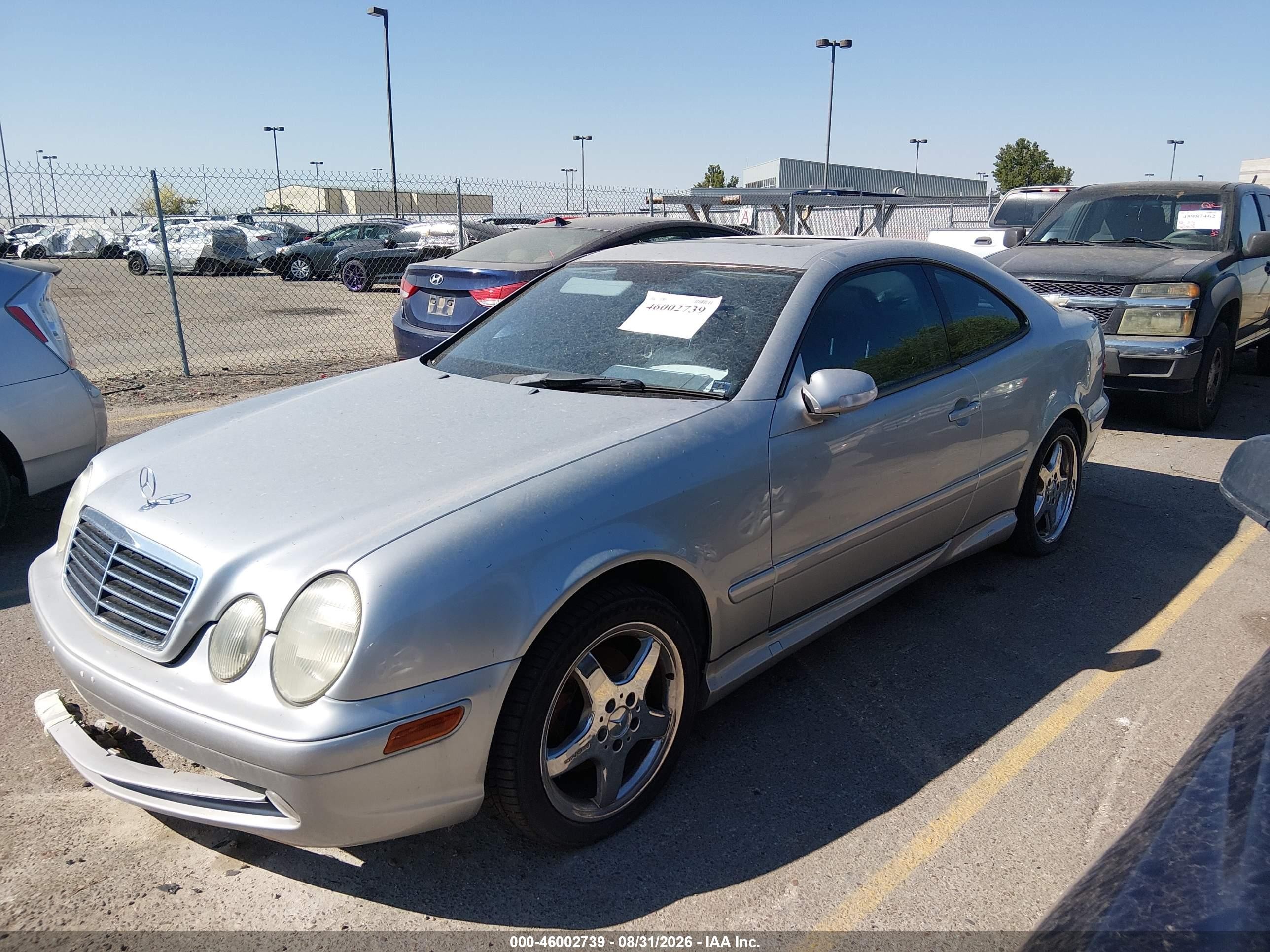 2002 Mercedes-benz Clk 430   Silver vin: WDBLJ70G72F194699