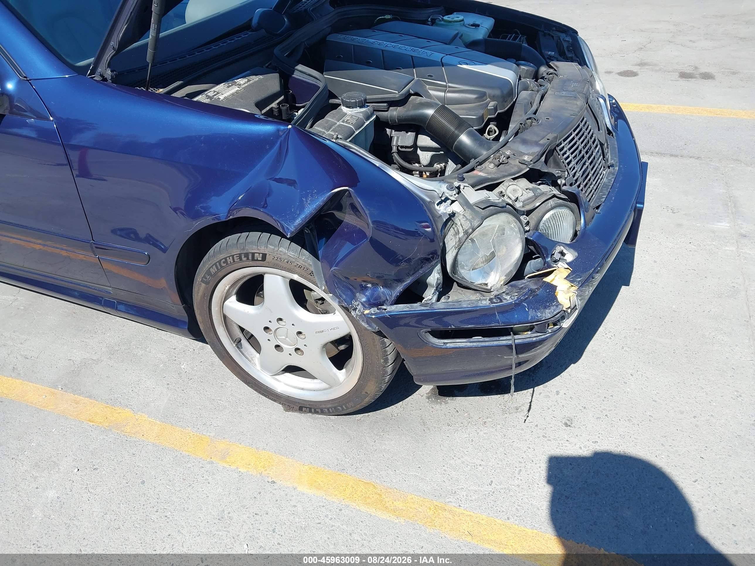2000 Mercedes-benz Clk 430 Blue vin: WDBLJ70G7YF158892
