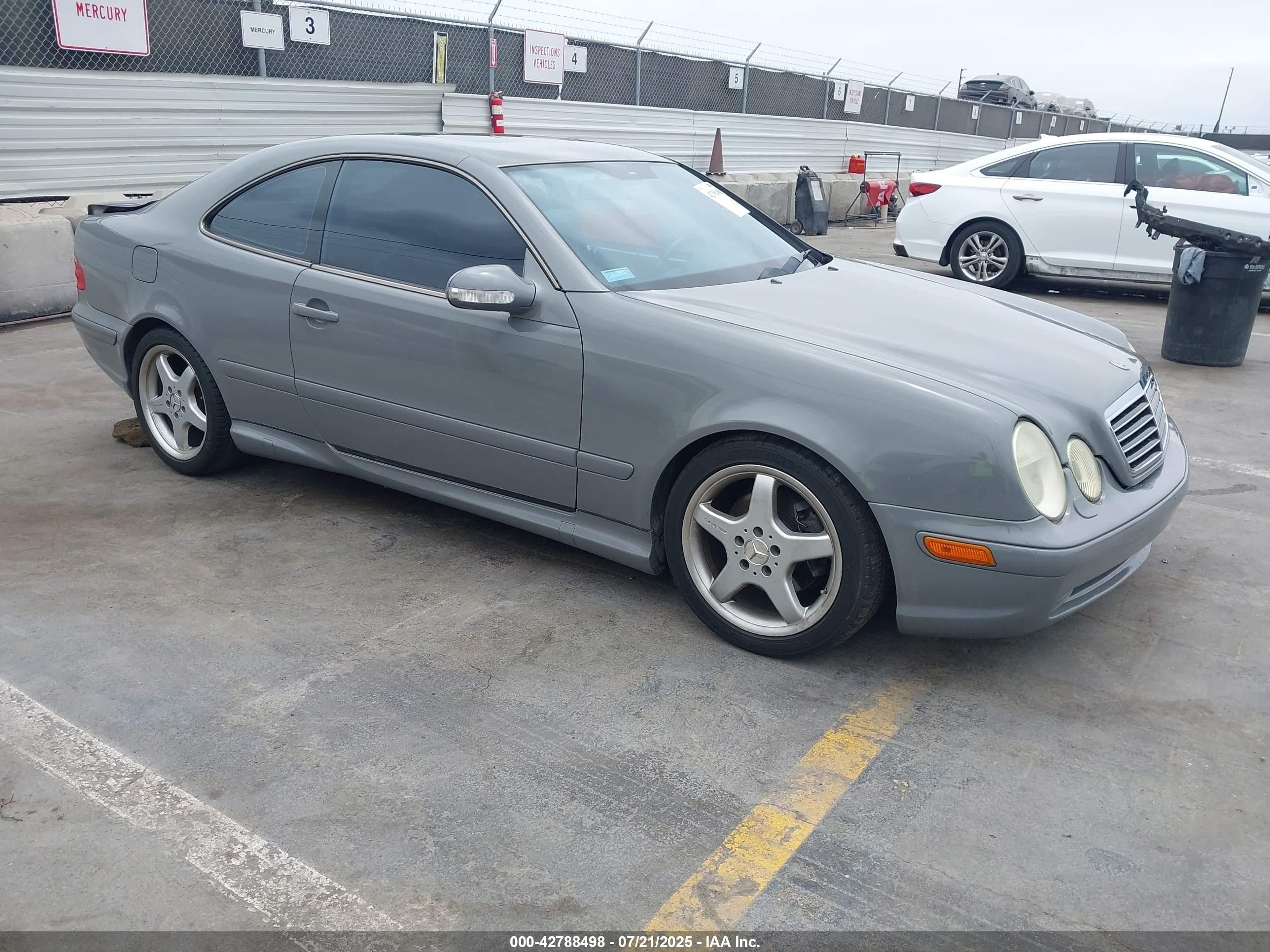 2002 Mercedes-benz Clk 430   Серый vin: WDBLJ70G82T096105