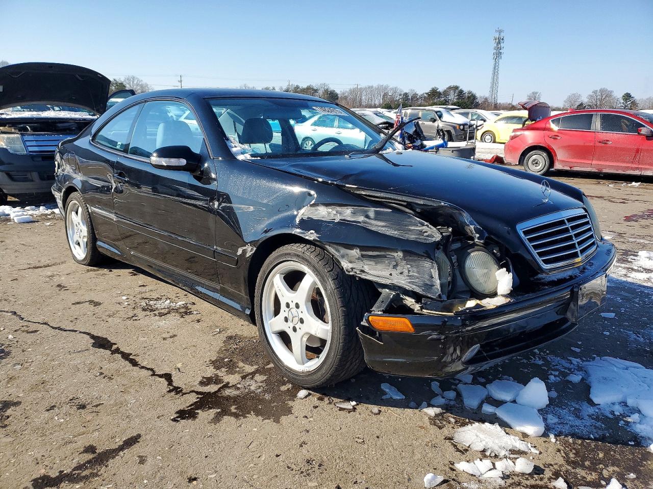 2002 Mercedes-benz Clk 430 Black vin: WDBLJ70G82T120757