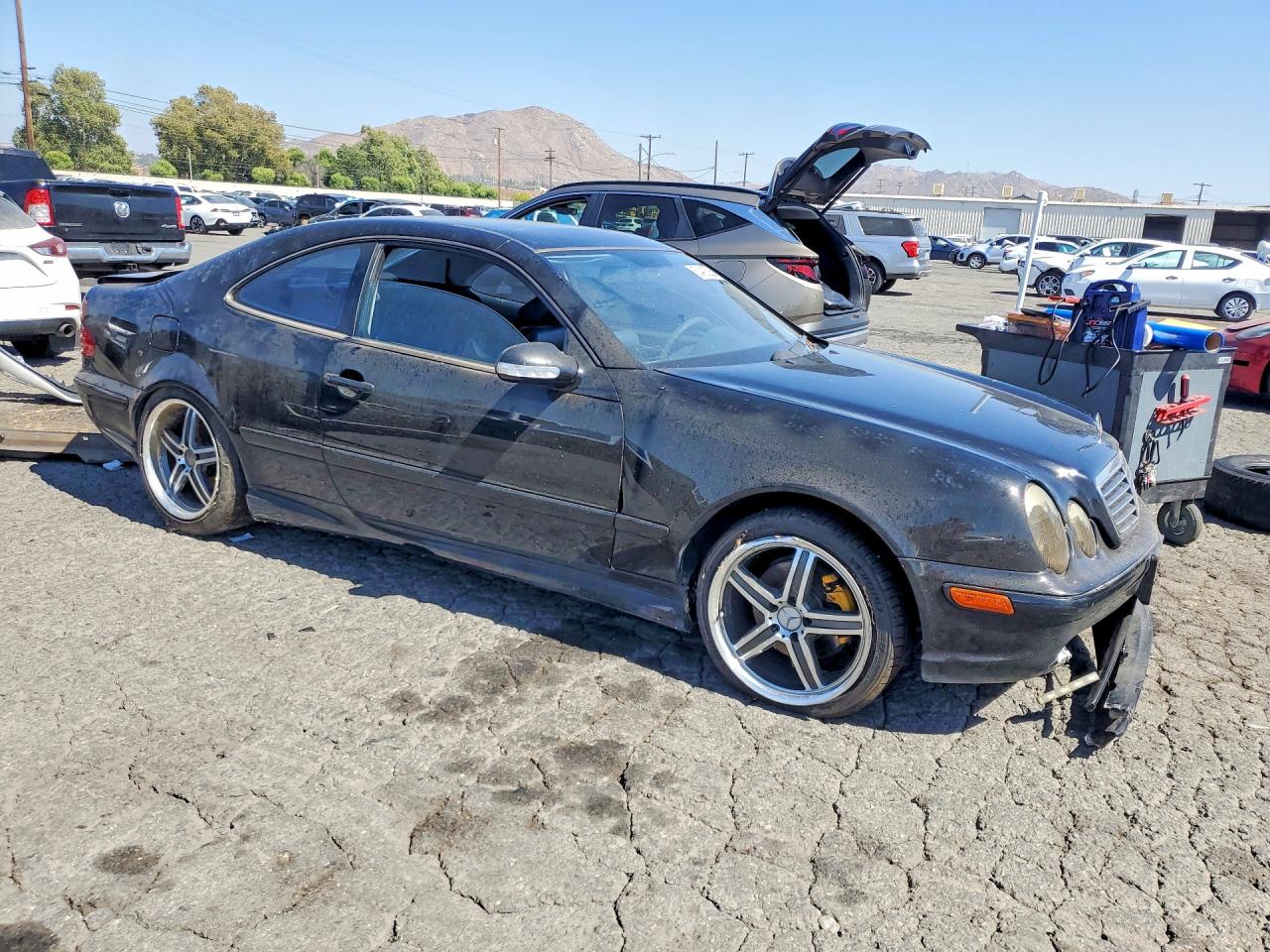 2002 Mercedes-benz Clk 430 Black vin: WDBLJ70G92T111615