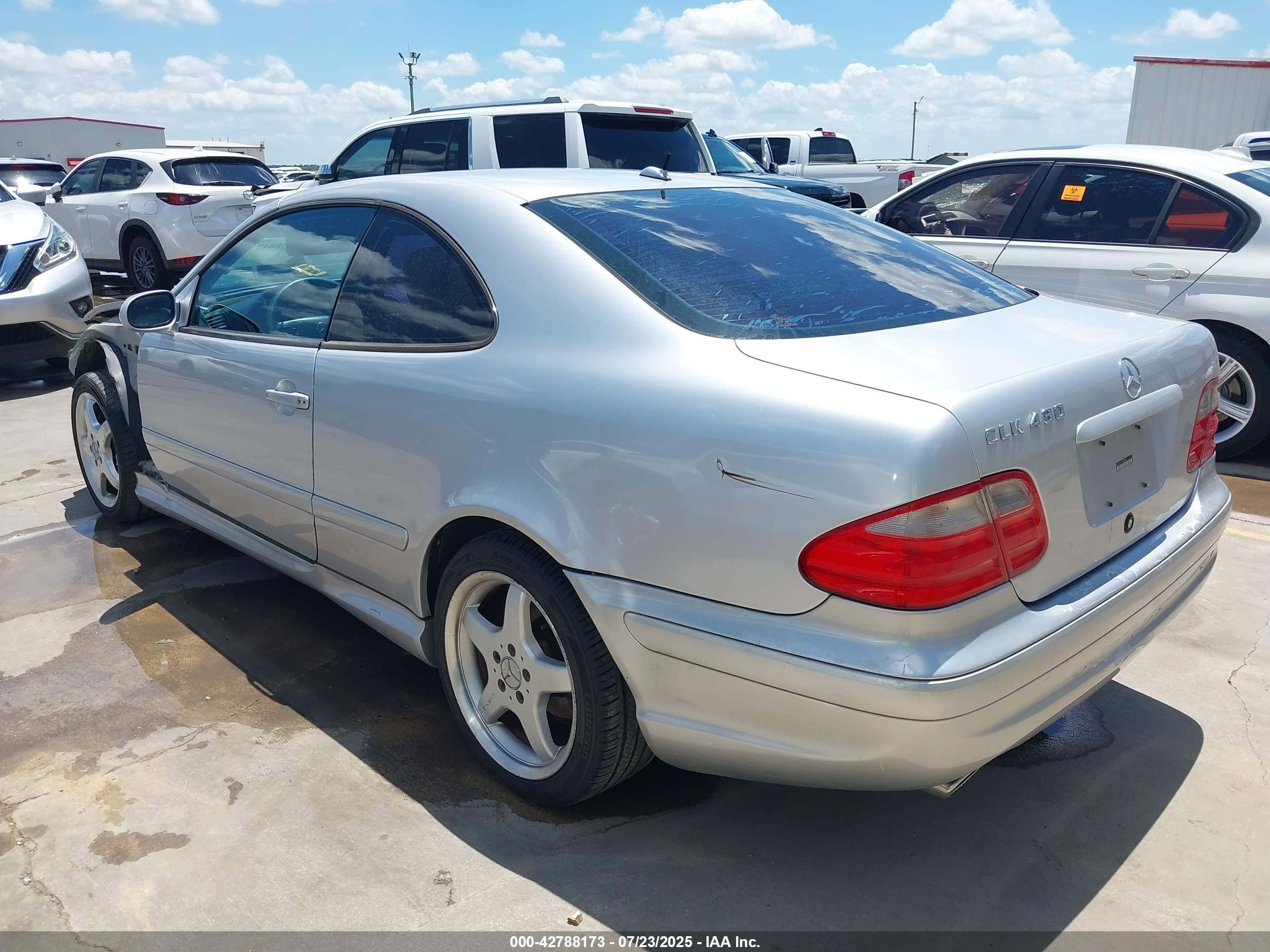2002 Mercedes-benz Clk 430   Silver vin: WDBLJ70G92T123831