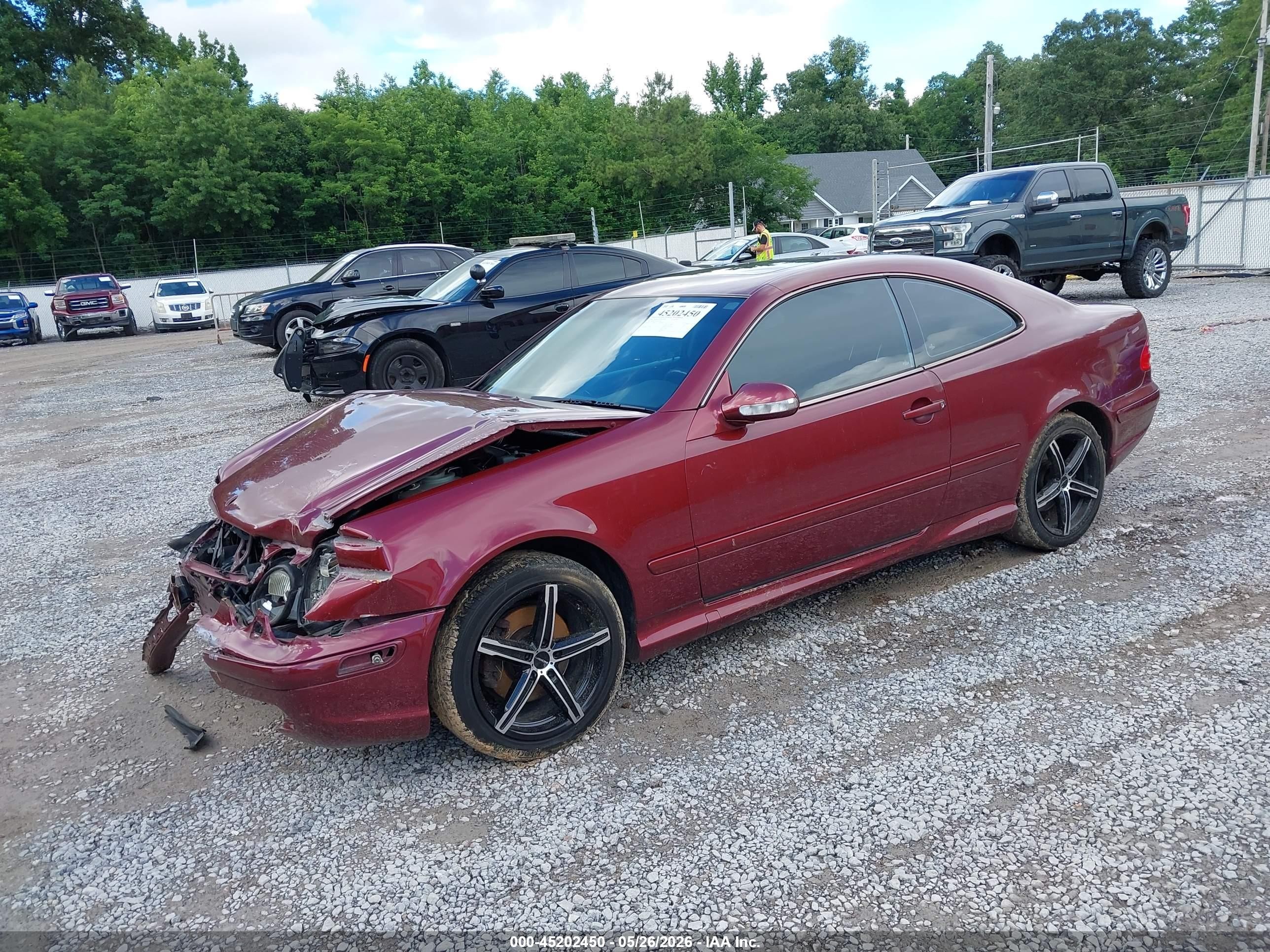 2000 Mercedes-benz Clk 430   Maroon vin: WDBLJ70G9YF137087
