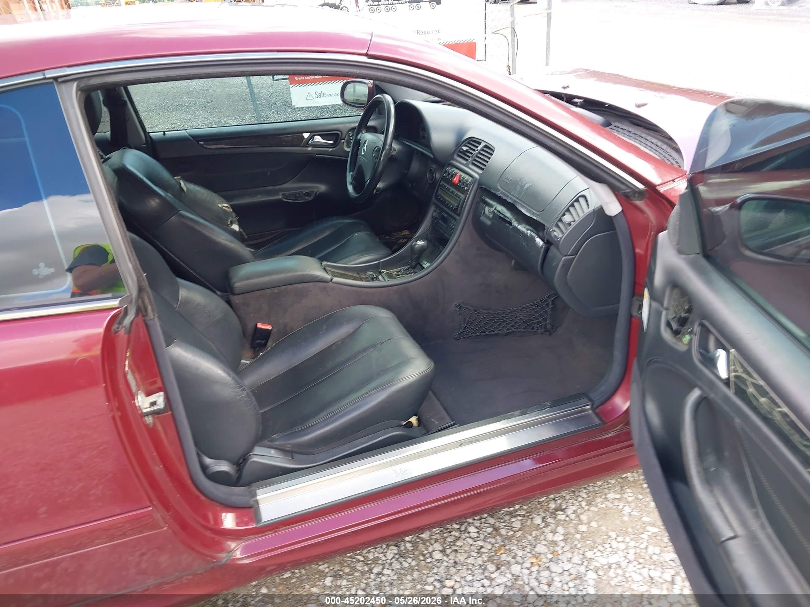 2000 Mercedes-benz Clk 430   Maroon vin: WDBLJ70G9YF137087