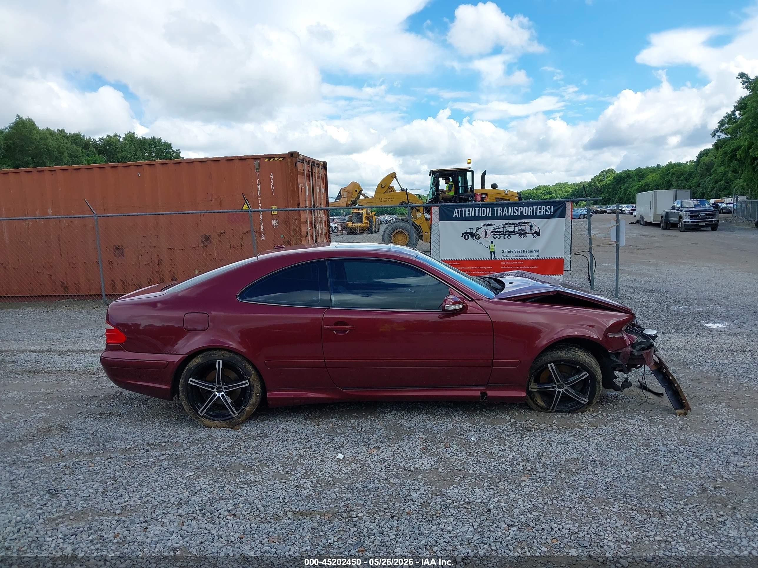 2000 Mercedes-benz Clk 430   Maroon vin: WDBLJ70G9YF137087