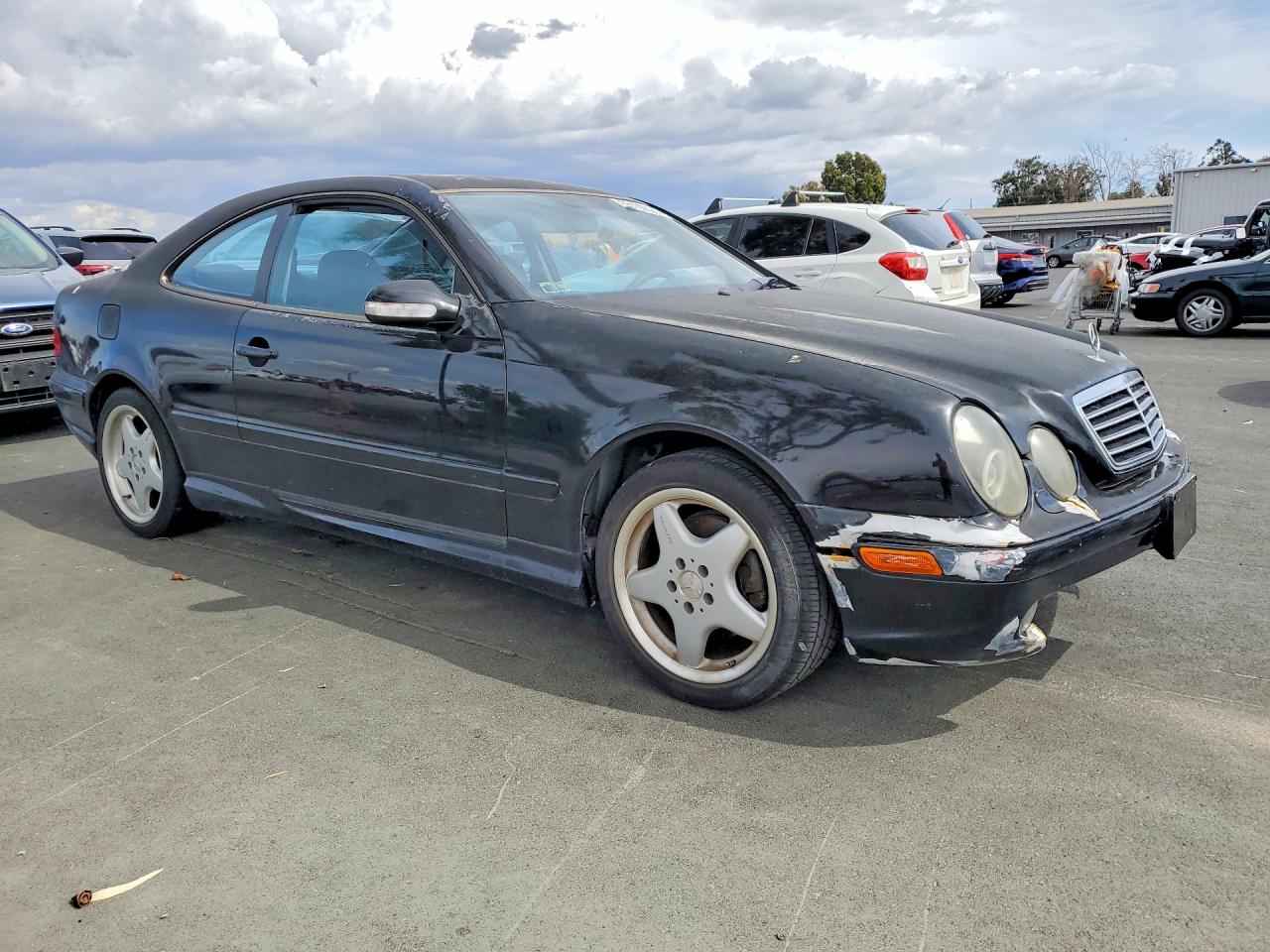 2001 Mercedes-benz Clk 430 Black vin: WDBLJ70GX1F182528