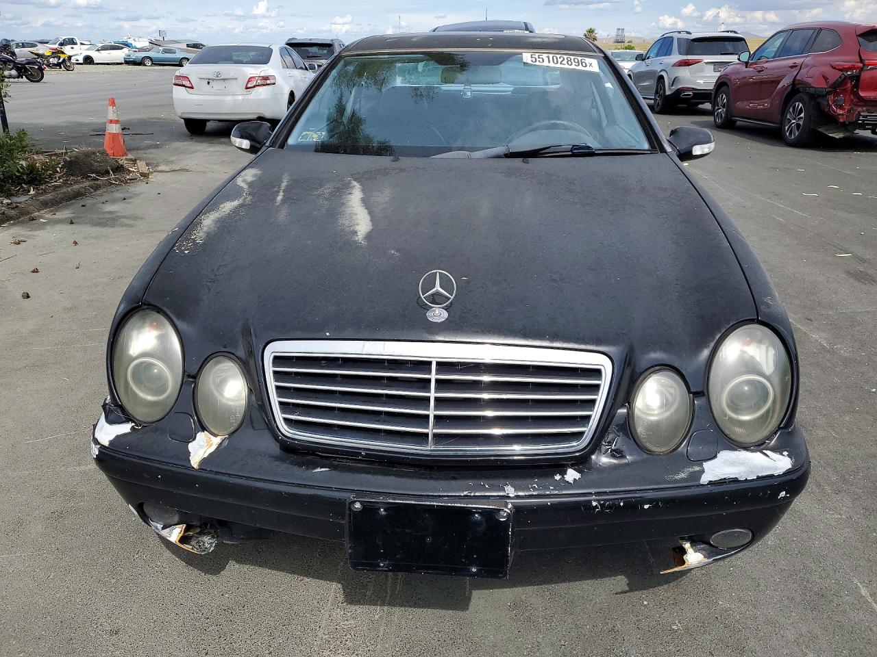 2001 Mercedes-benz Clk 430 Black vin: WDBLJ70GX1F182528