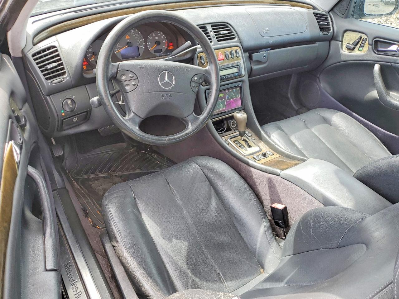 2001 Mercedes-benz Clk 430 Black vin: WDBLJ70GX1F182528