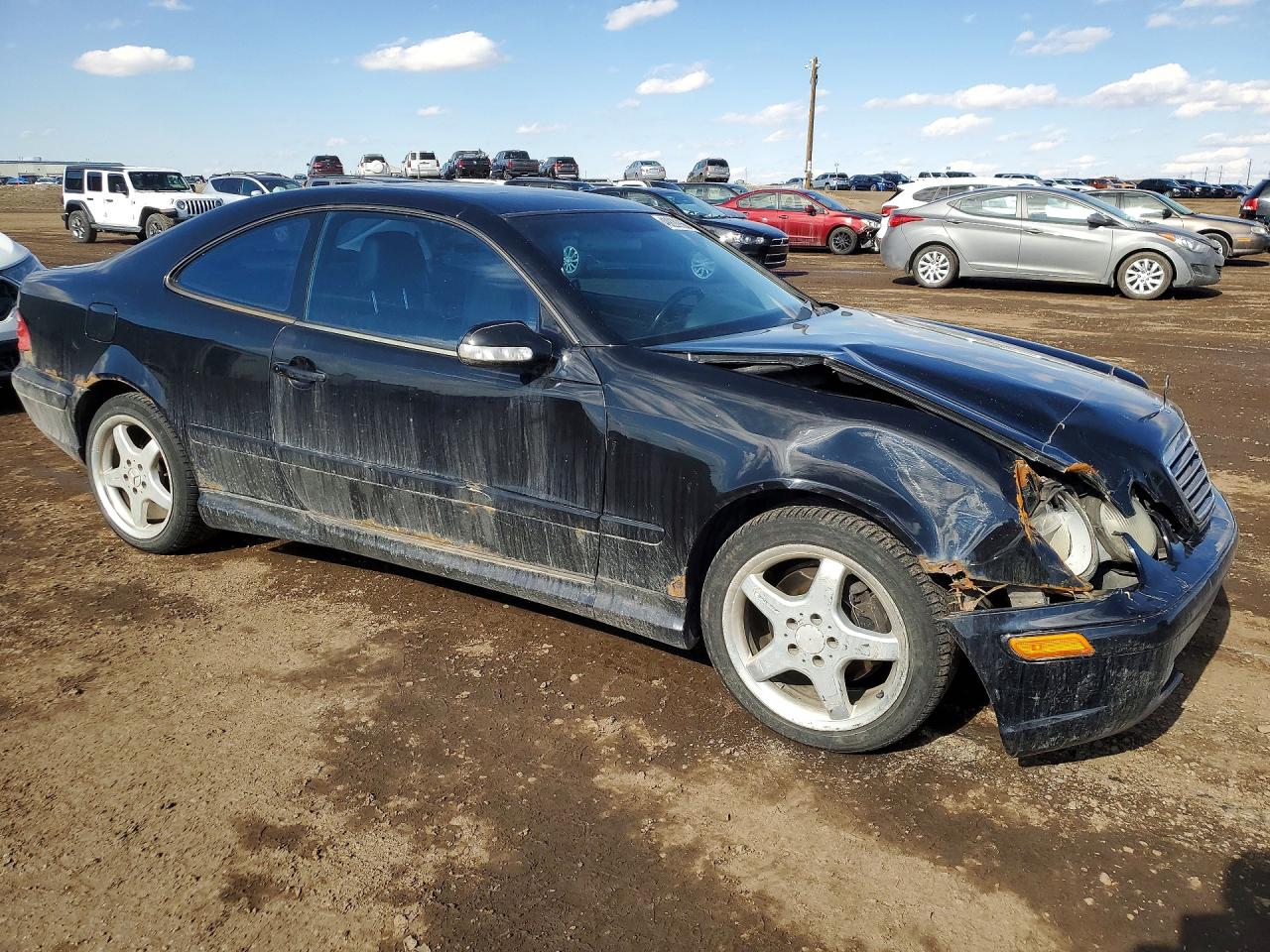 2002 Mercedes-benz Clk 430 Black vin: WDBLJ70GX2T105404