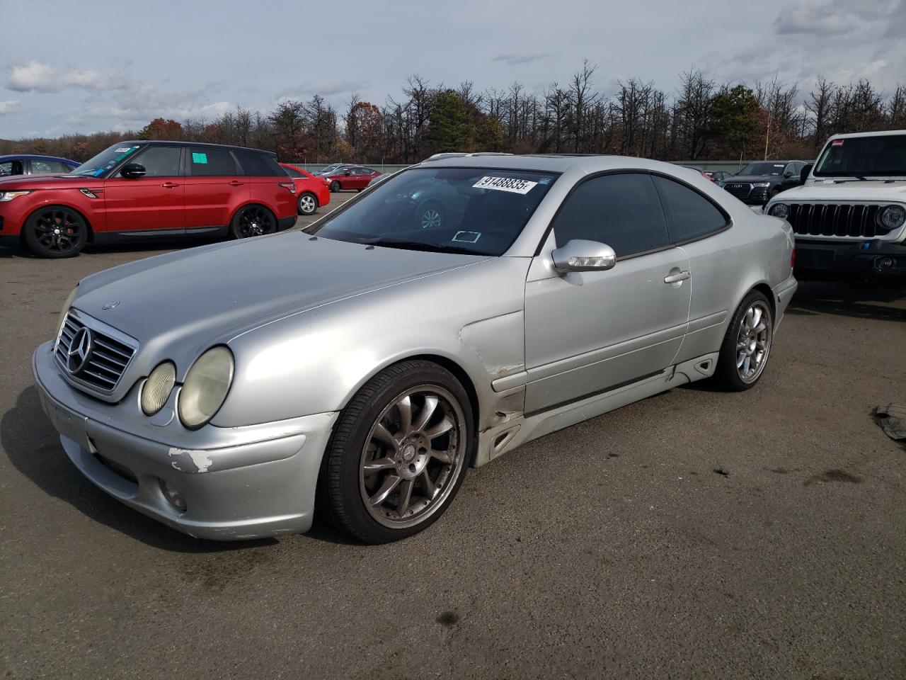 2002 Mercedes-benz Clk 55 Amg Silver vin: WDBLJ74G82T110241
