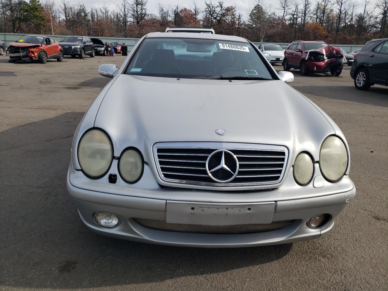 2002 Mercedes-benz Clk 55 Amg Silver vin: WDBLJ74G82T110241