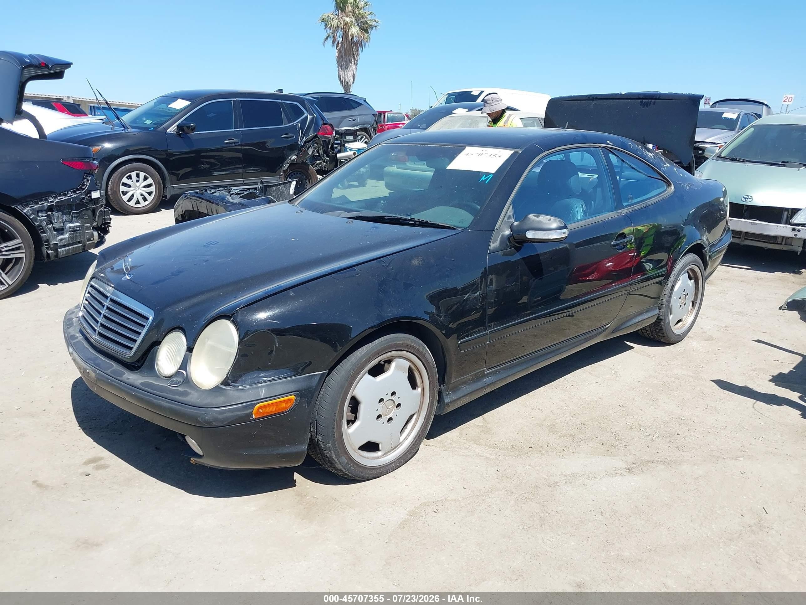 2001 Mercedes-benz Clk 55 Amg   Black vin: WDBLJ74GX1F184970