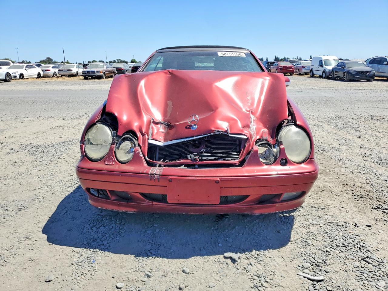 2002 Mercedes-benz Clk 320 Red vin: WDBLK65G02T114676