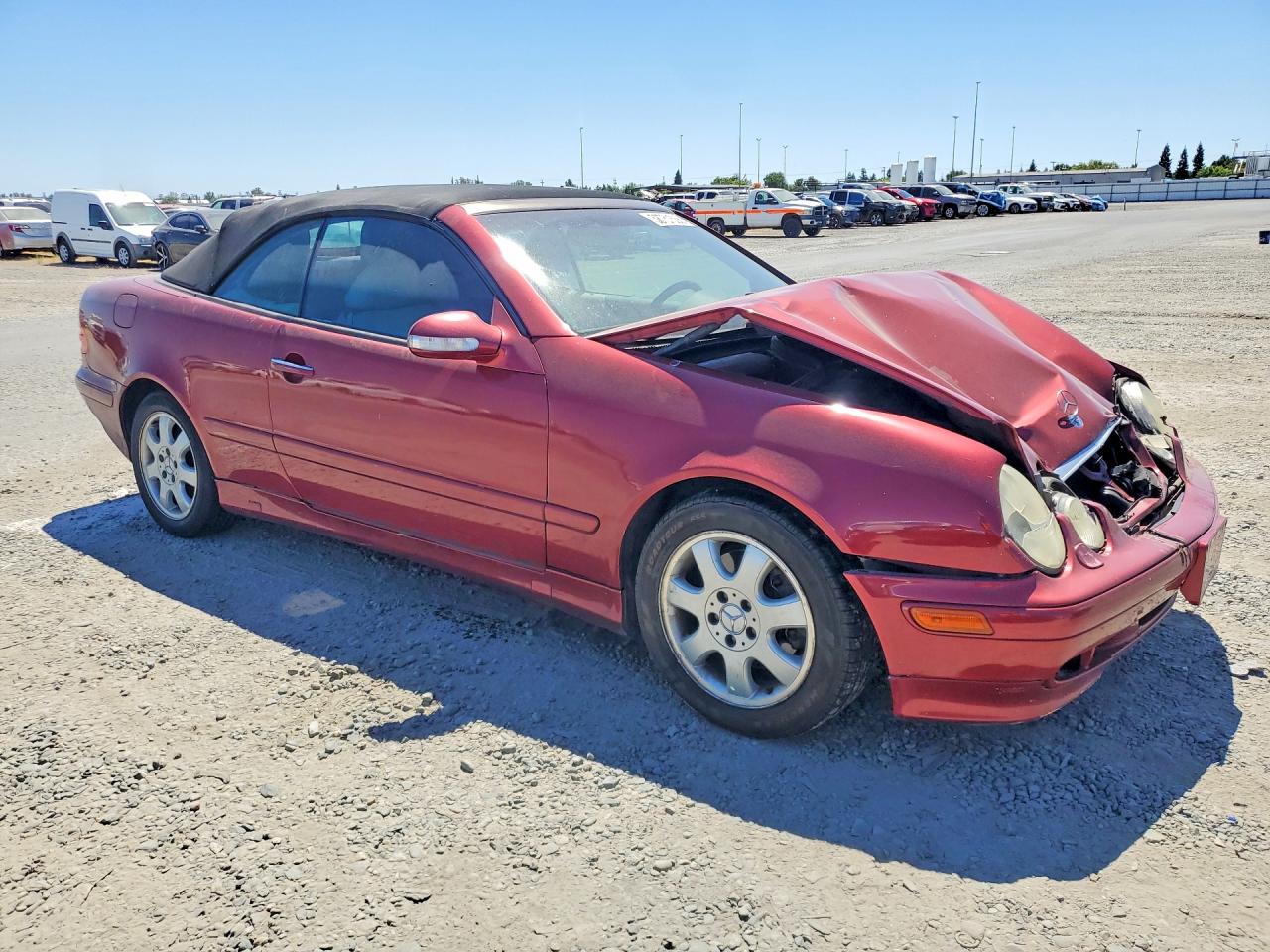2002 Mercedes-benz Clk 320 Red vin: WDBLK65G02T114676