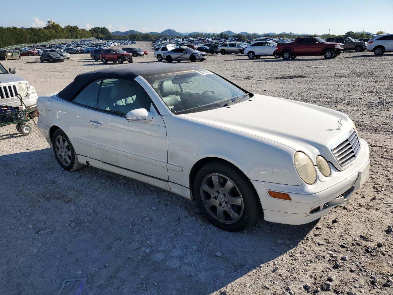 2003 Mercedes-benz Clk 320 White vin: WDBLK65G03T140017