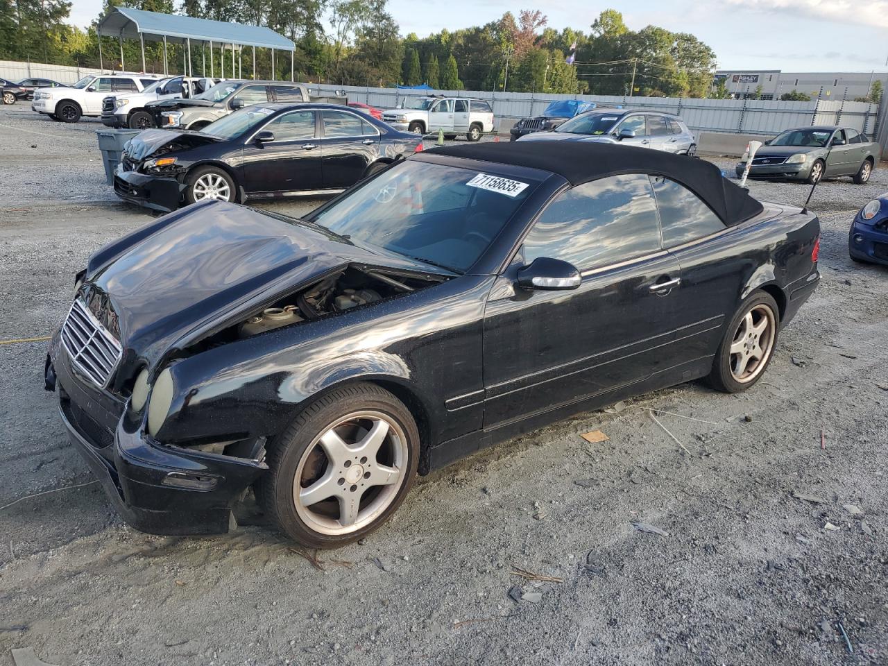 2003 Mercedes-benz Clk 320 Black vin: WDBLK65G03T143547