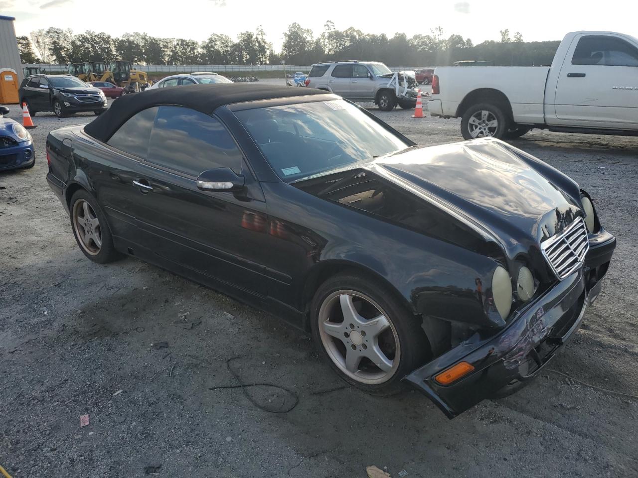 2003 Mercedes-benz Clk 320 Black vin: WDBLK65G03T143547