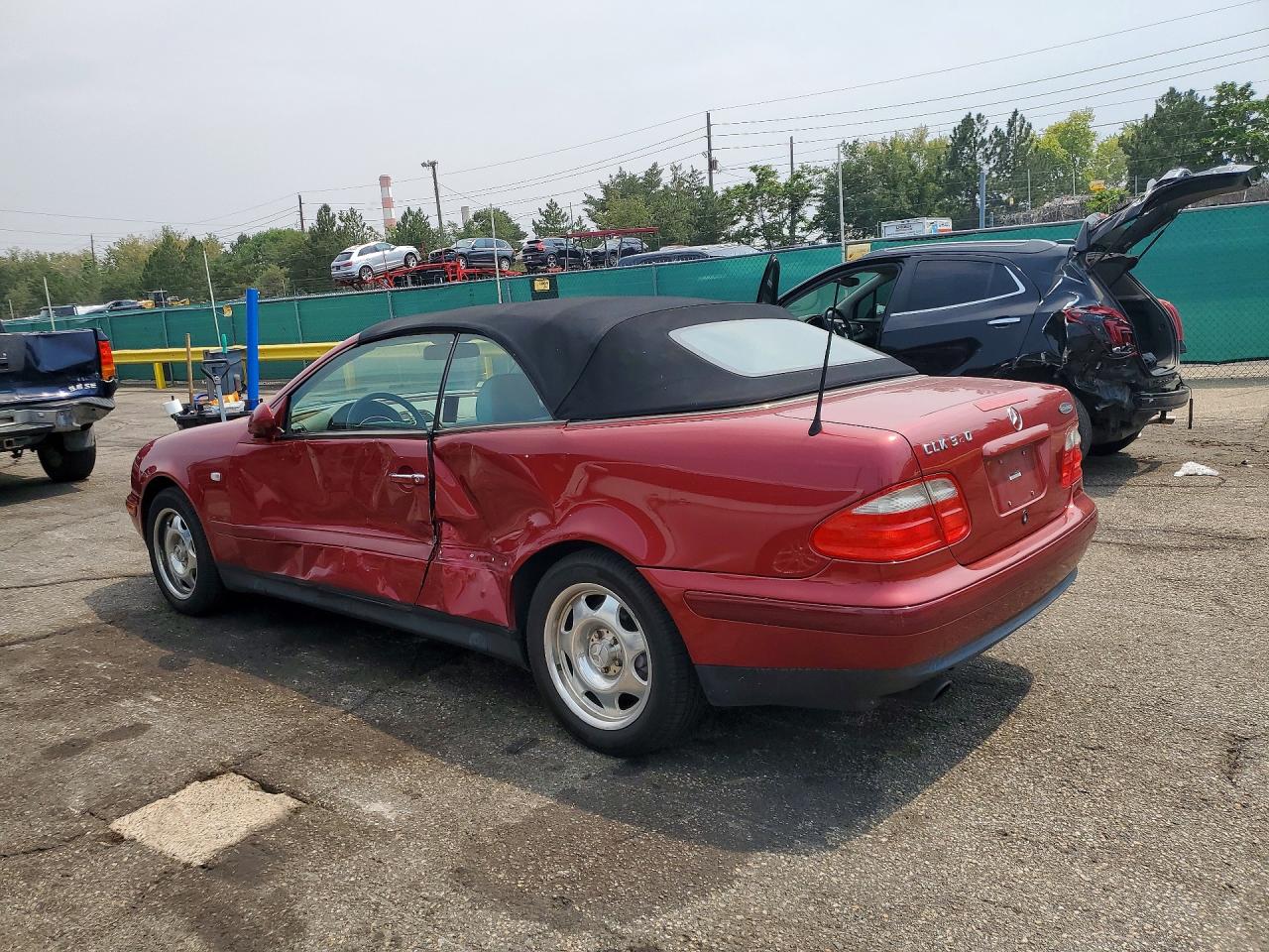 1999 Mercedes-benz Clk 320 Burgundy vin: WDBLK65G0XT003133