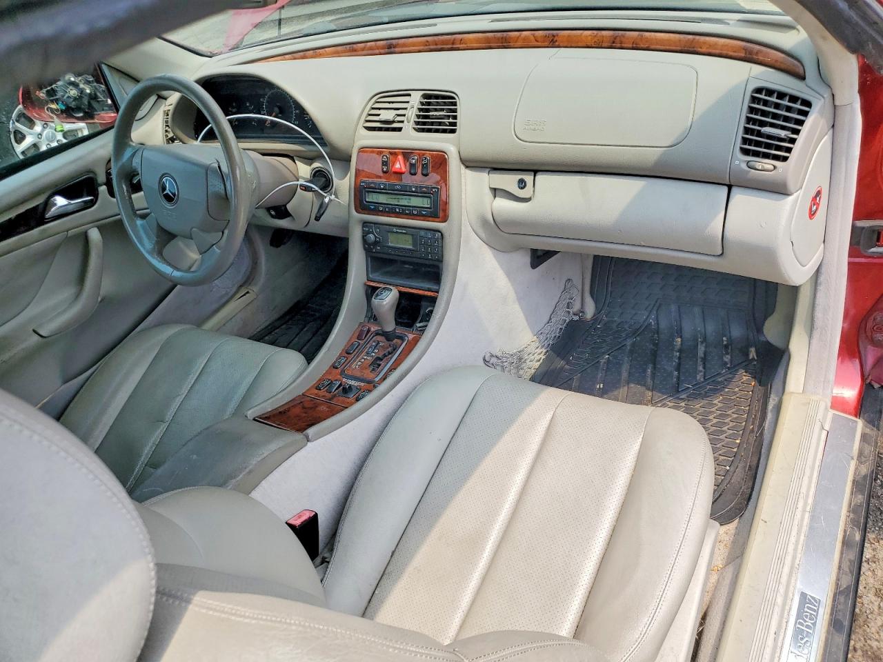 1999 Mercedes-benz Clk 320 Burgundy vin: WDBLK65G0XT003133