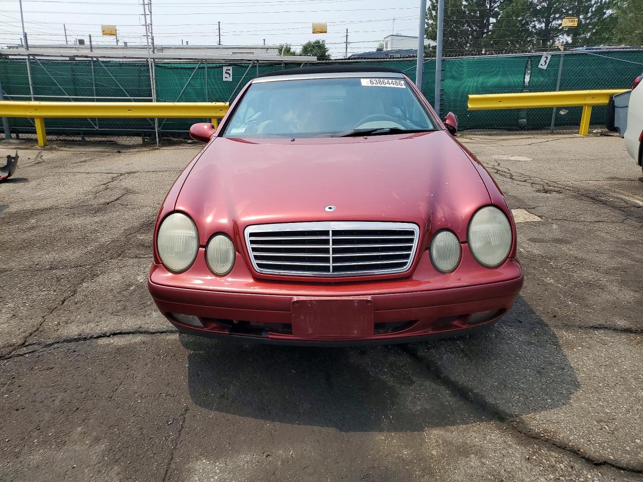 1999 Mercedes-benz Clk 320 Burgundy vin: WDBLK65G0XT003133