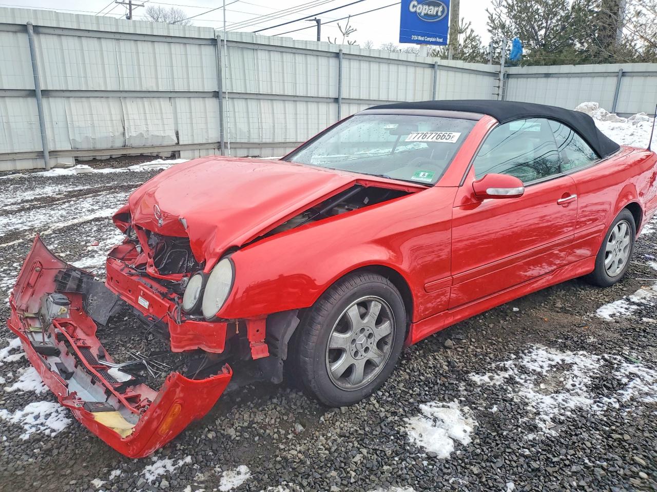 2002 Mercedes-benz Clk 320 Red vin: WDBLK65G22T107311