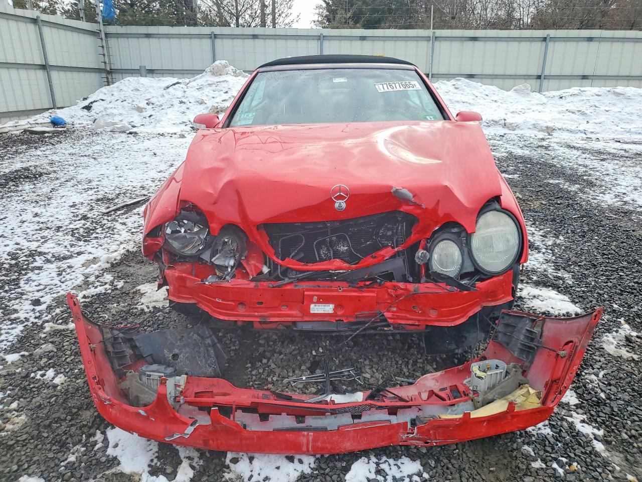 2002 Mercedes-benz Clk 320 Red vin: WDBLK65G22T107311