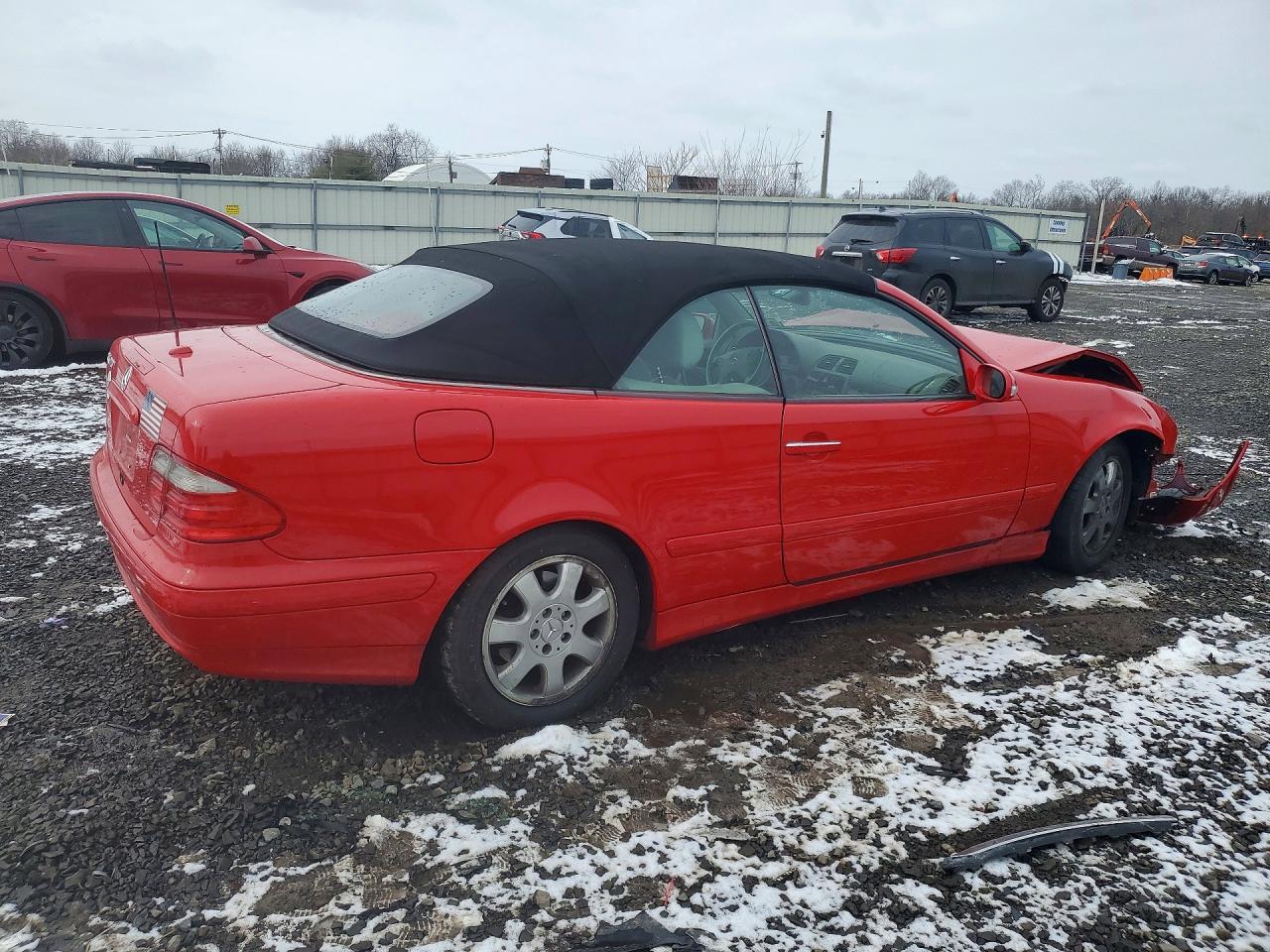 2002 Mercedes-benz Clk 320 Red vin: WDBLK65G22T107311