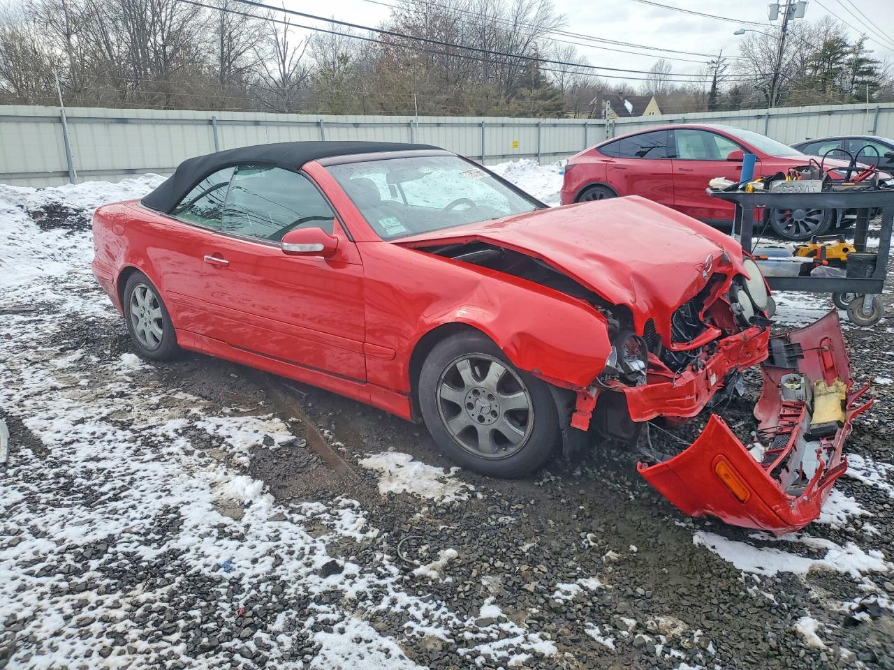 2002 Mercedes-benz Clk 320 Red vin: WDBLK65G22T107311