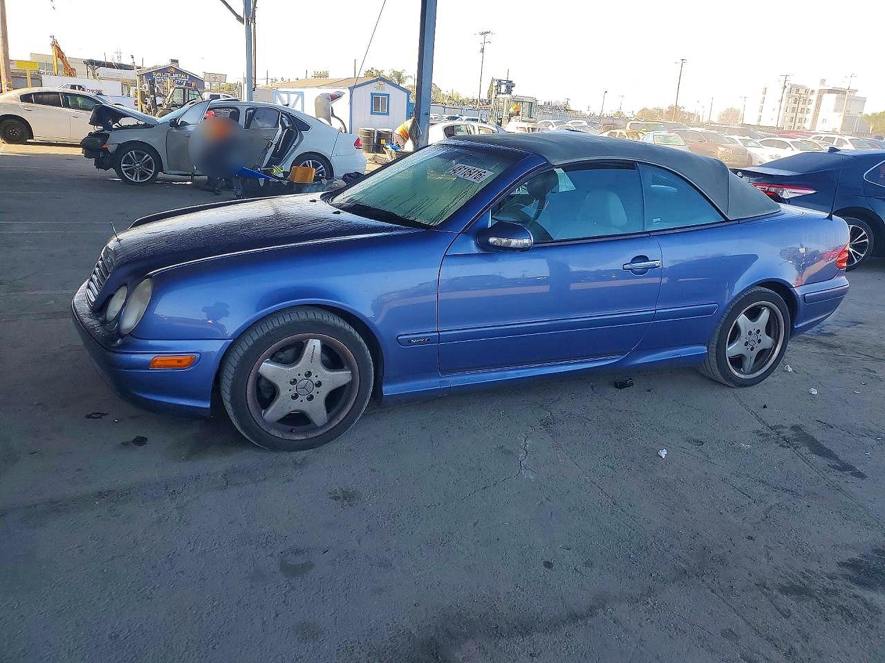 2002 Mercedes-benz Clk 320 Blue vin: WDBLK65G22T109267