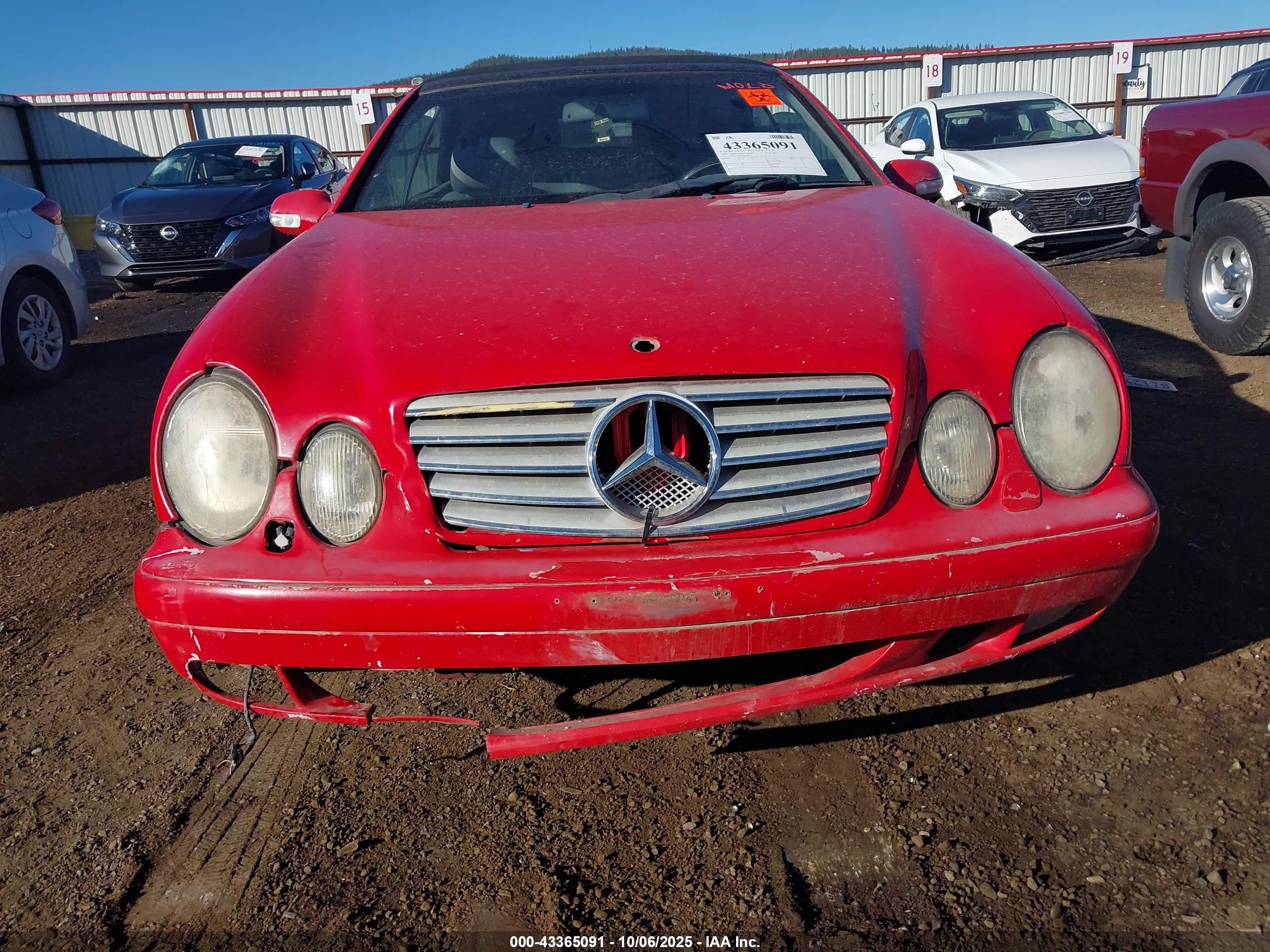 2002 Mercedes-benz Clk 320   Red vin: WDBLK65G22T120317